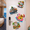 Christmas In July Trip Cruise Door Stateroom Decor - Xmas Santa In Summer - Personalized Magnet