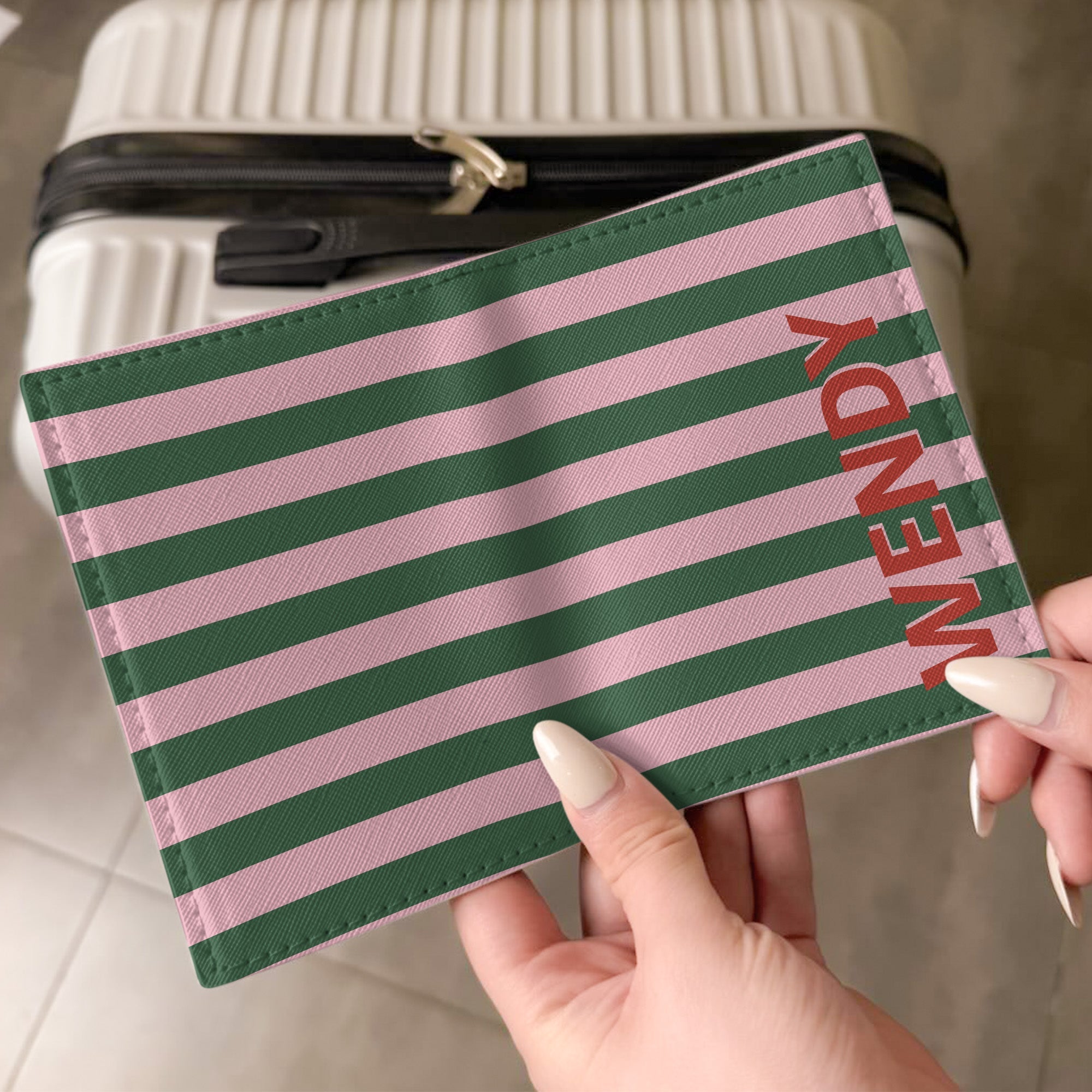 Colorful Name Stripe - Personalized Luggage Tag