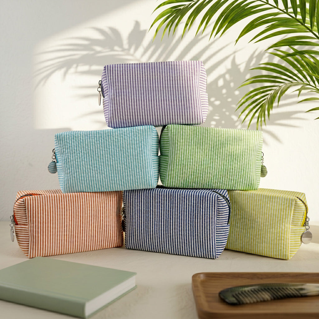 Colorful Name Summer Style - Personalized Makeup Bag