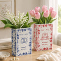 Couple Wedding Gifts Toile De Jouy Style - Personalized Vase