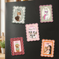 Custom Dog Cat Portrait - Turn Pet Photo Into Art - Vintage Frame - Personalized Magnet