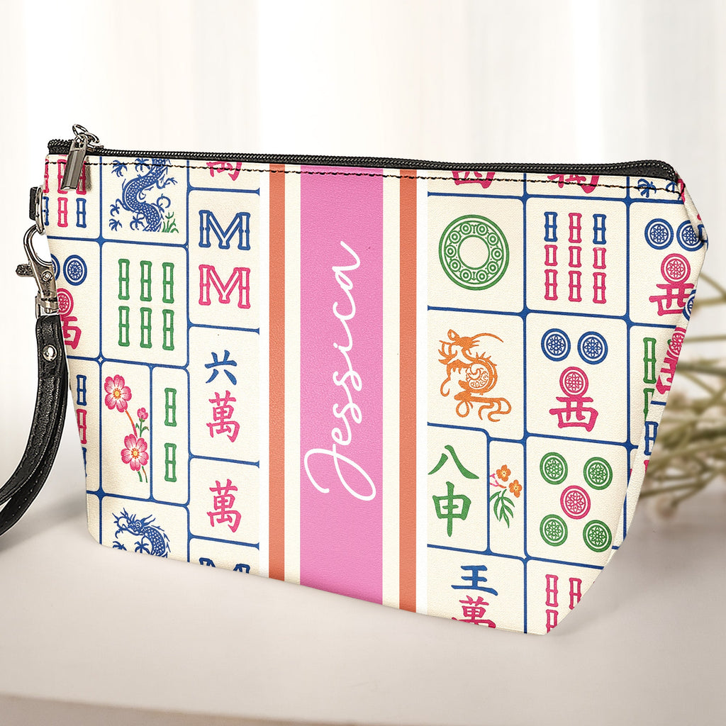 Custom Monogram, Name, Custom Mahjong Tile Bag Gift For Mahjong Lovers - Personalized Bag