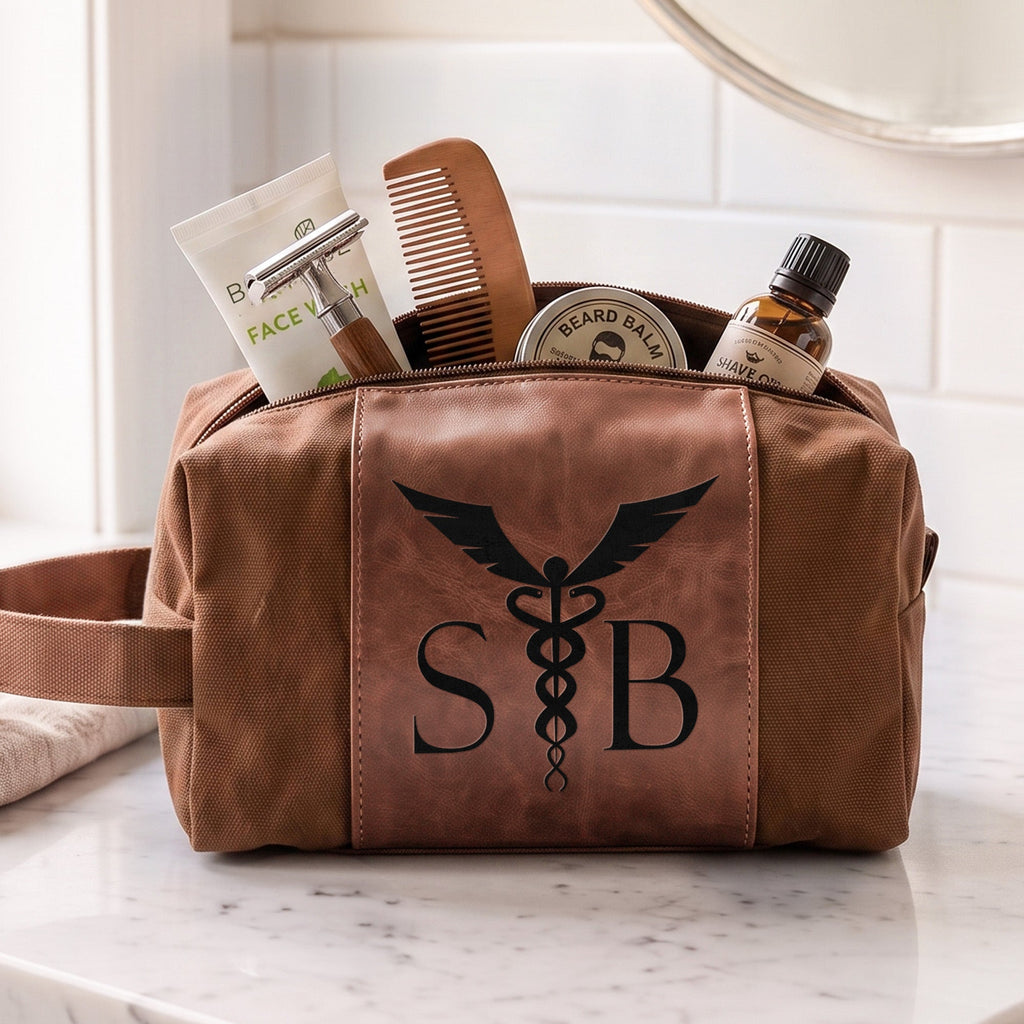 Custom Name, Monogram For Medical Doctor Gift - Personalized Toiletry Bag