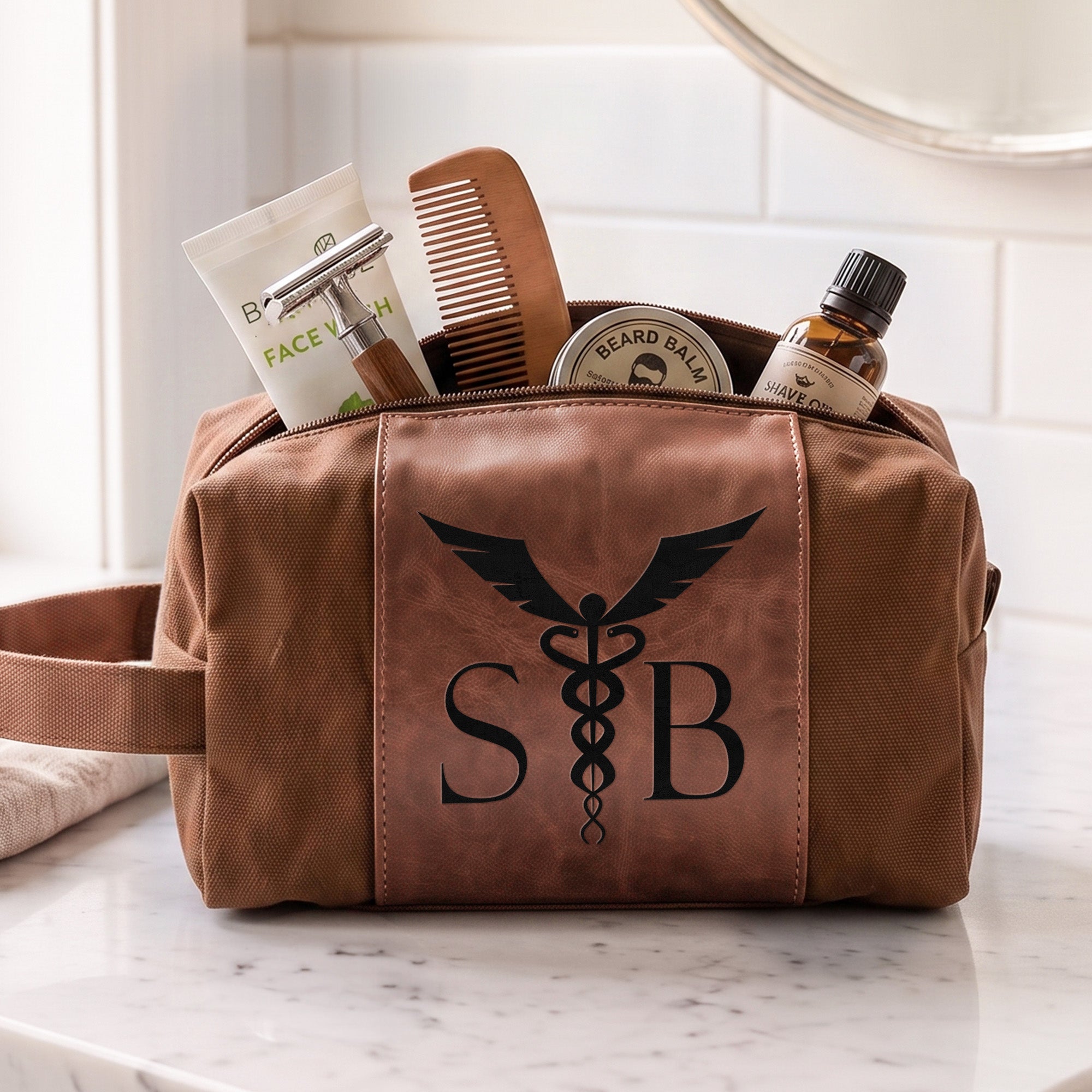 Custom Name, Monogram For Medical Doctor Gift - Personalized Toiletry Bag