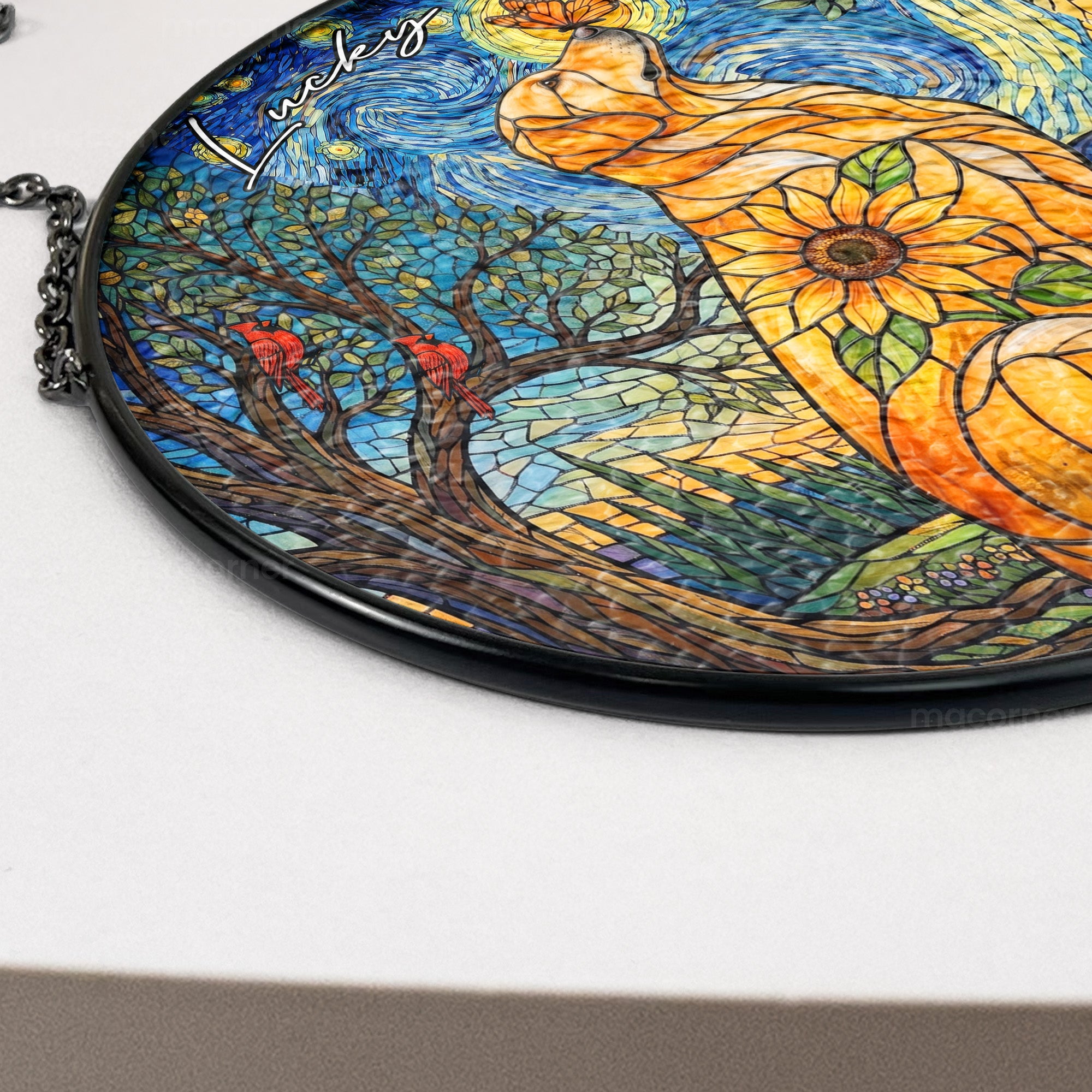 Custom Photo Pet Memorial - Personalized Window Hanging Suncatcher