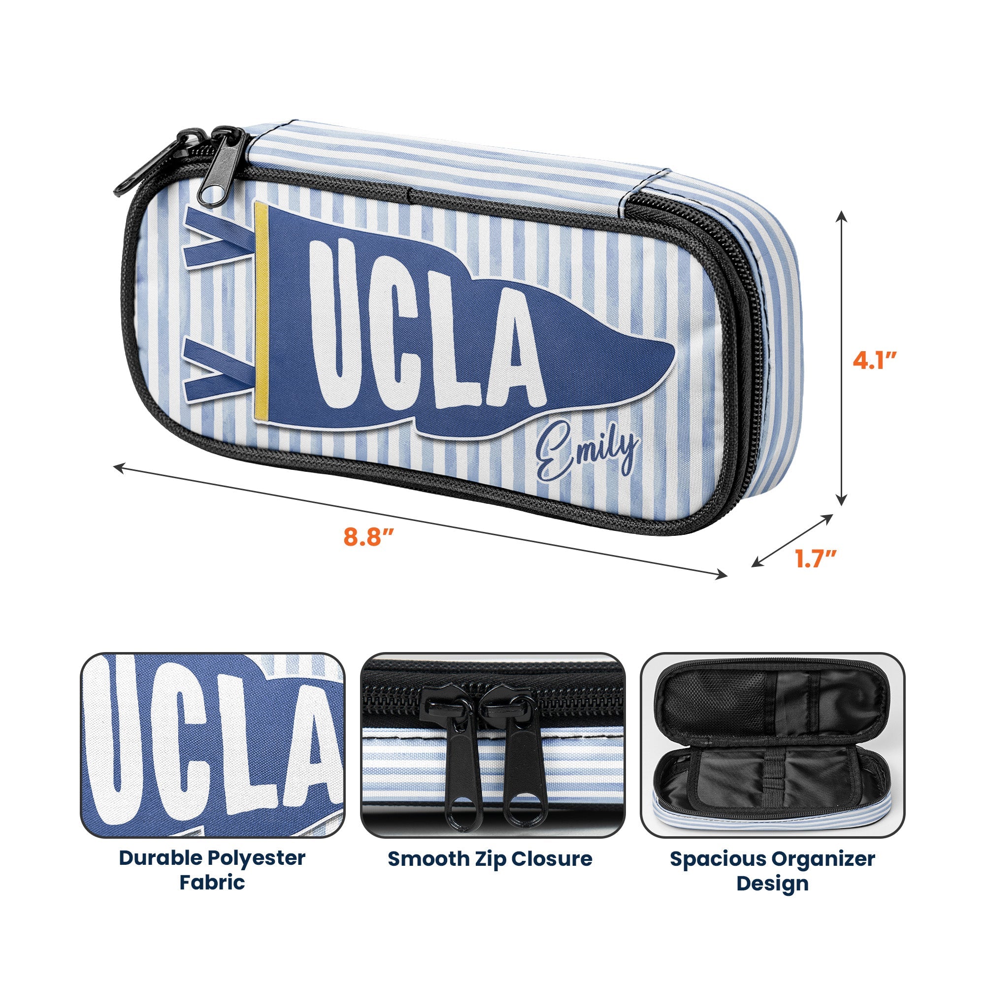 Custom School Pennant Flag - Personalized Pencil Case