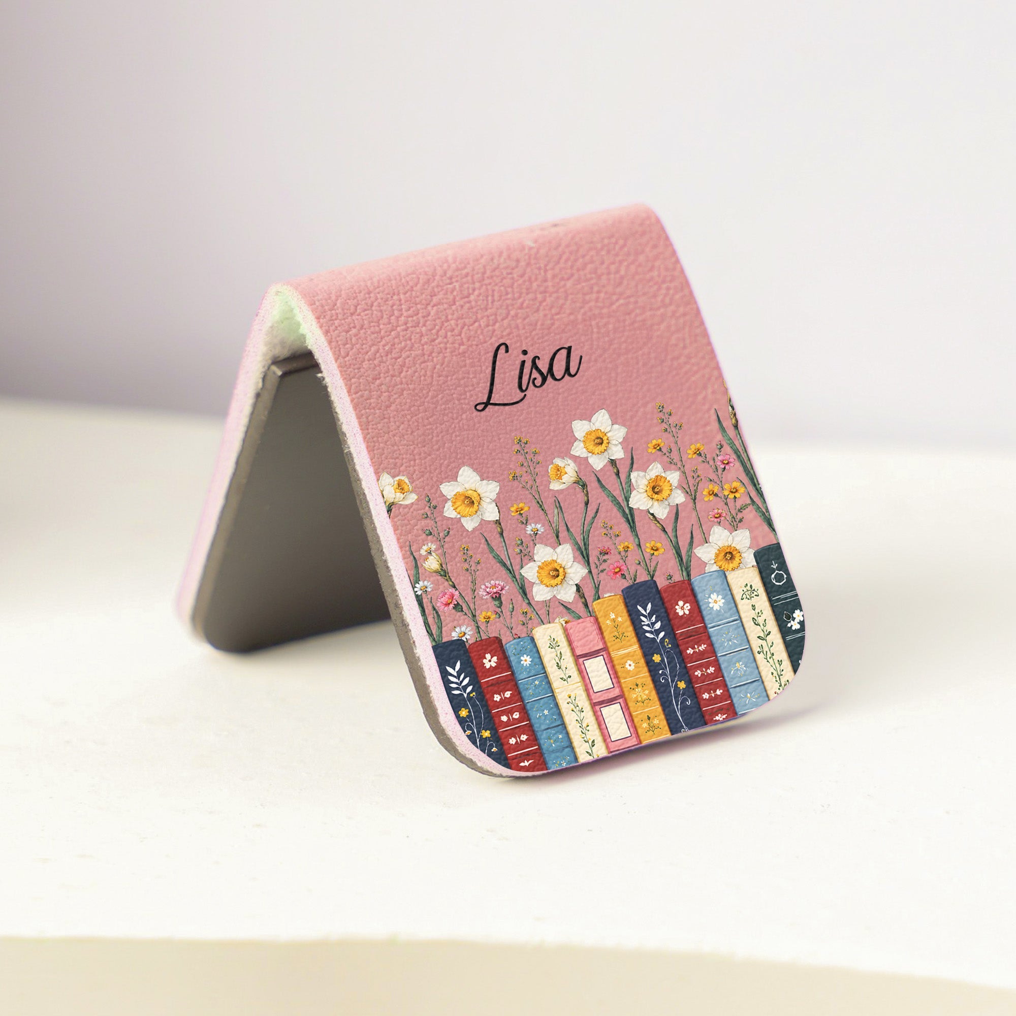 Custom Birth Flower & Name For Book Lovers - Personalized Bookmark