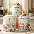 Custom Birth Flower & Name, Gifts For Her, Wife, Grandma, Daughter, Mom - Personalized Cookie Jar