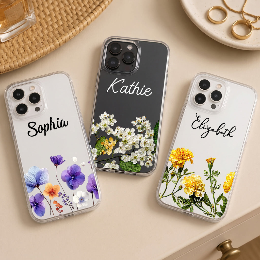 Custom Birth Flower New Version Gifts For Her - Personalized Phone Case
