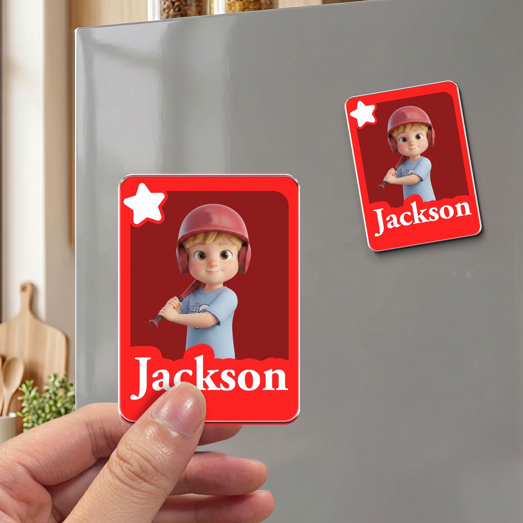 Custom Cartoon Version Kids - Personalized Magnet