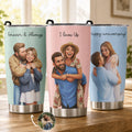 Custom Couple Photo Forever & Always Anniversary Gifts For Wife - Personalized Tumbler Cup
