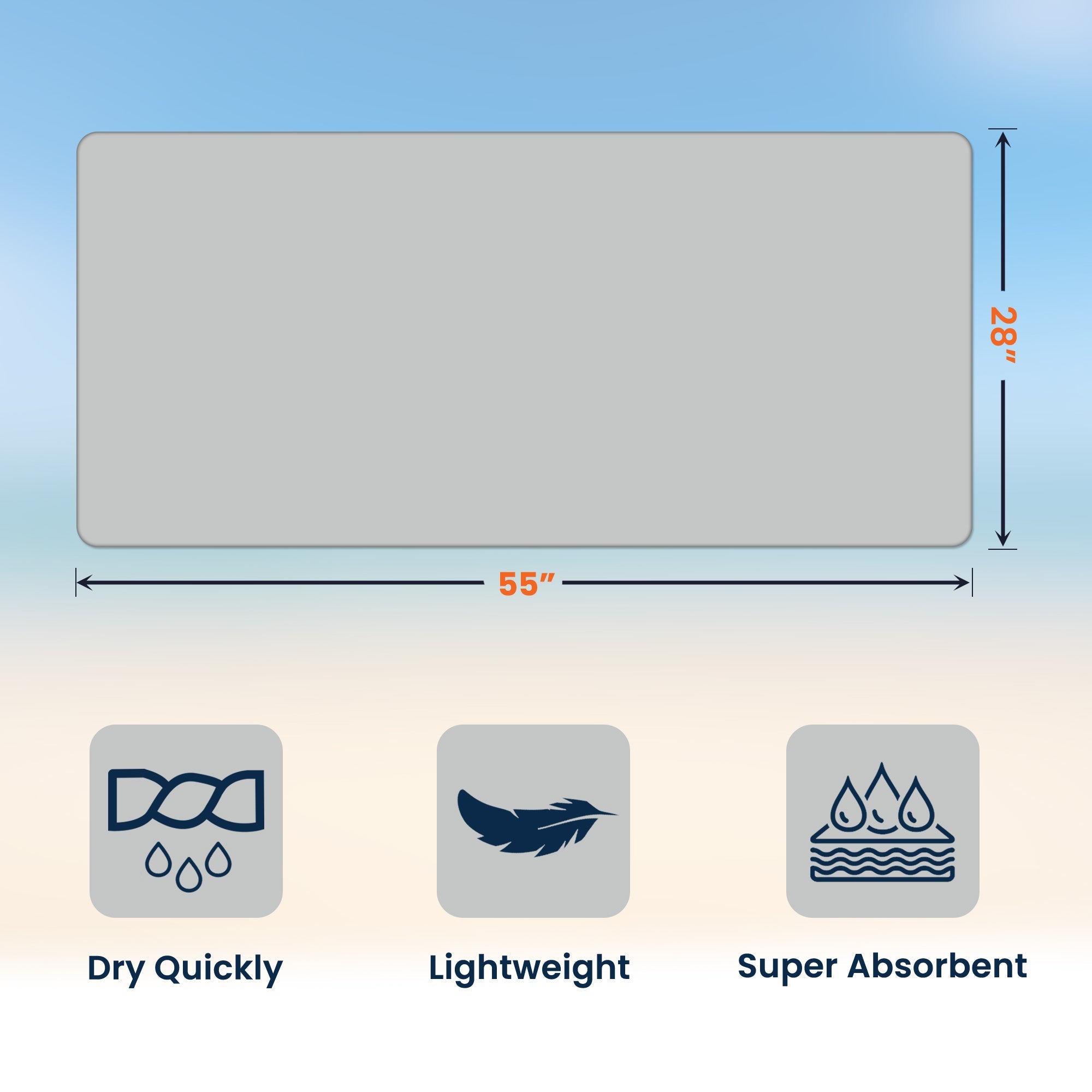 Custom Cute Pet Photo Watercolor Striped Pattern - Personalized Beach Towel