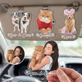Custom Dog Cat Portrait - Turn Pet Photo Into Art - Personalized Car Visor Clip