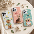 Custom Dog Cat Portrait - Turn Pet Photo Into Art - Vintage Retro Frame - Personalized Phone Case