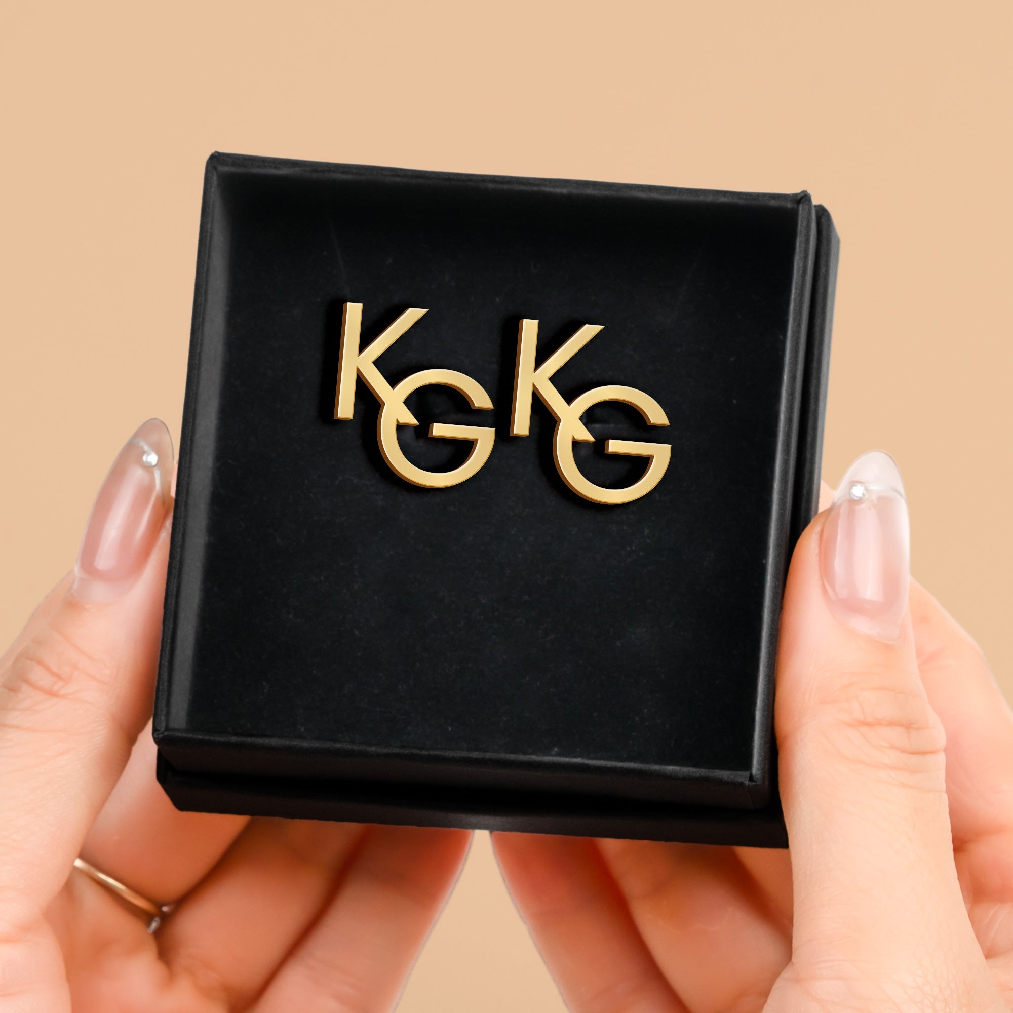 Custom Initial Cufflinks Wedding Gifts For Groomsman, Best Man - Custom Cufflinks