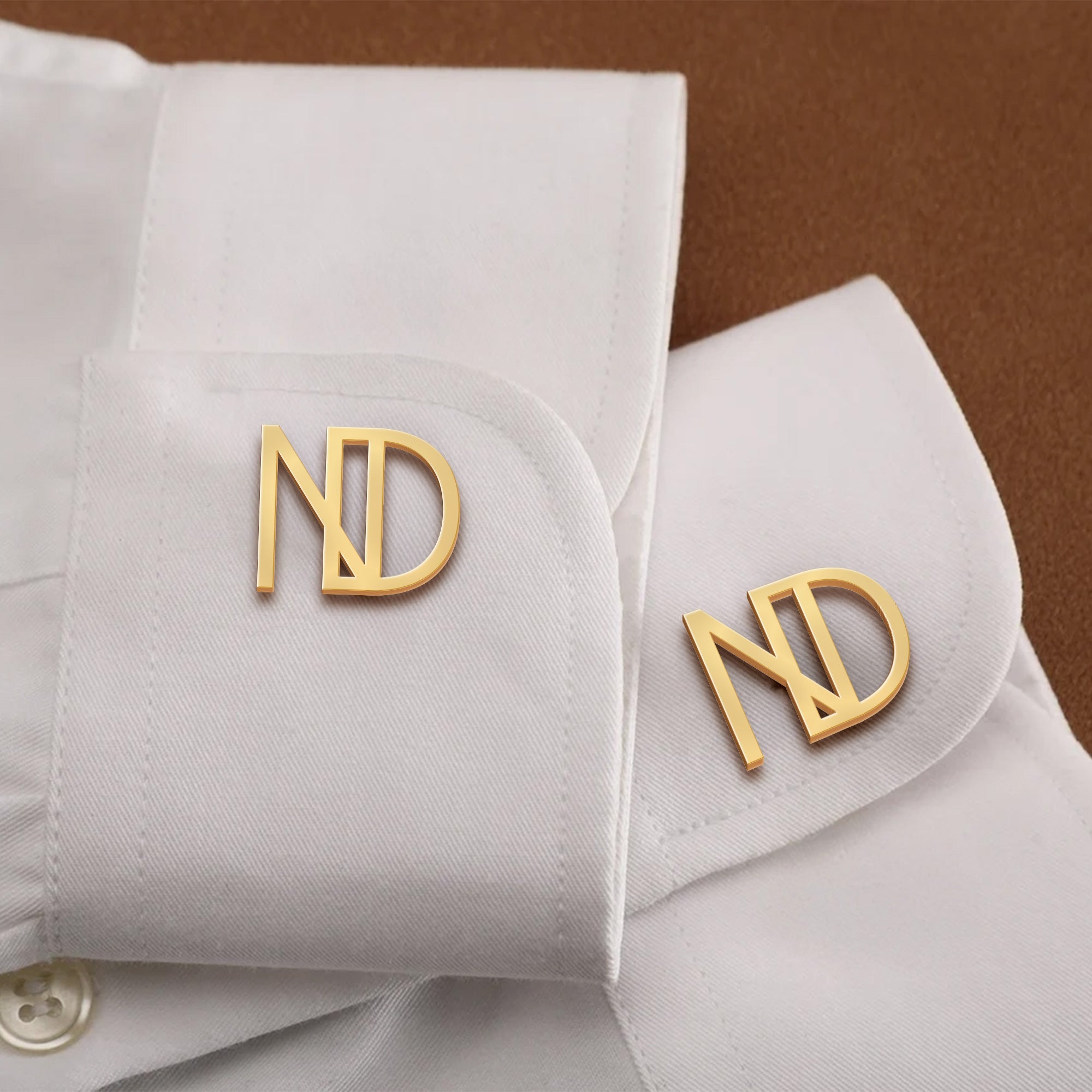 Custom Initial Cufflinks Wedding Gifts For Groomsman, Best Man - Custom Cufflinks