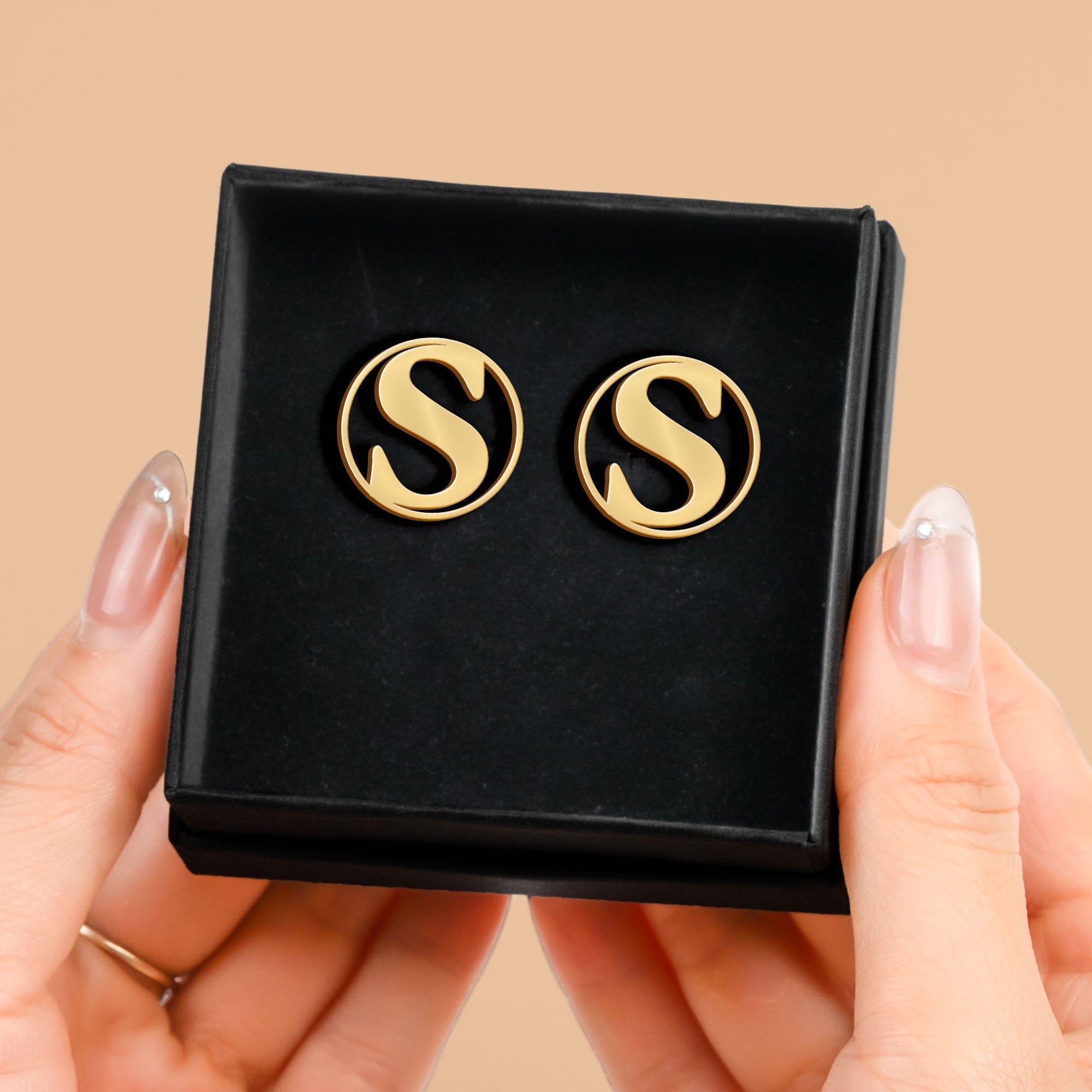 Custom Initial Gifts For Men Wedding Gifts For Groomsman, Groom - Custom Cufflinks