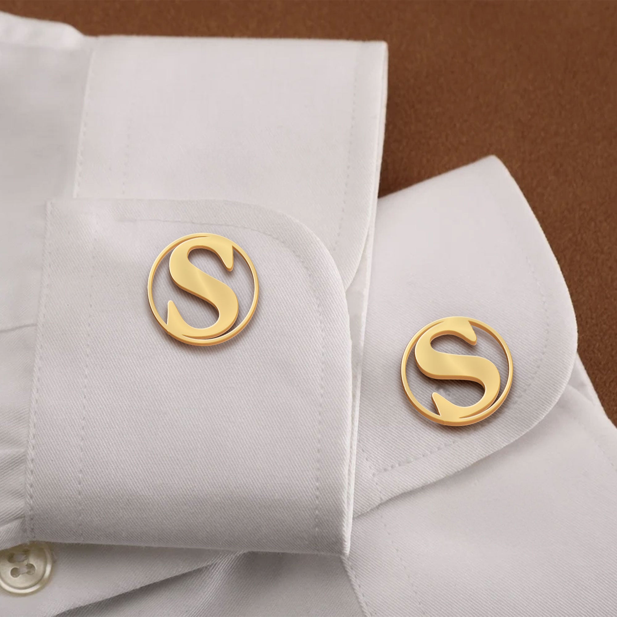 Custom Initial Gifts For Men Wedding Gifts For Groomsman, Groom - Custom Cufflinks