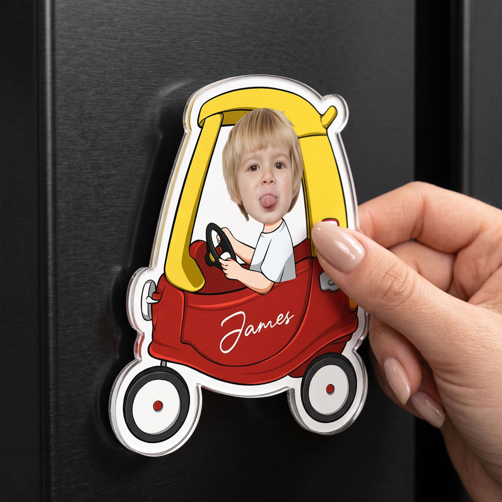 Custom Kid Photo Funny Gifts For Son, Daughter, Grandkids - Personalized Magnet
