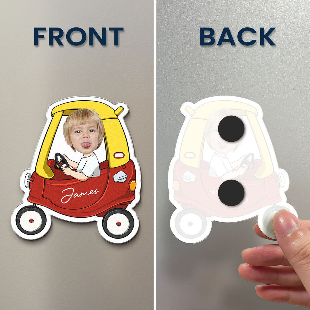 Custom Kid Photo Funny Gifts For Son, Daughter, Grandkids - Personalized Magnet