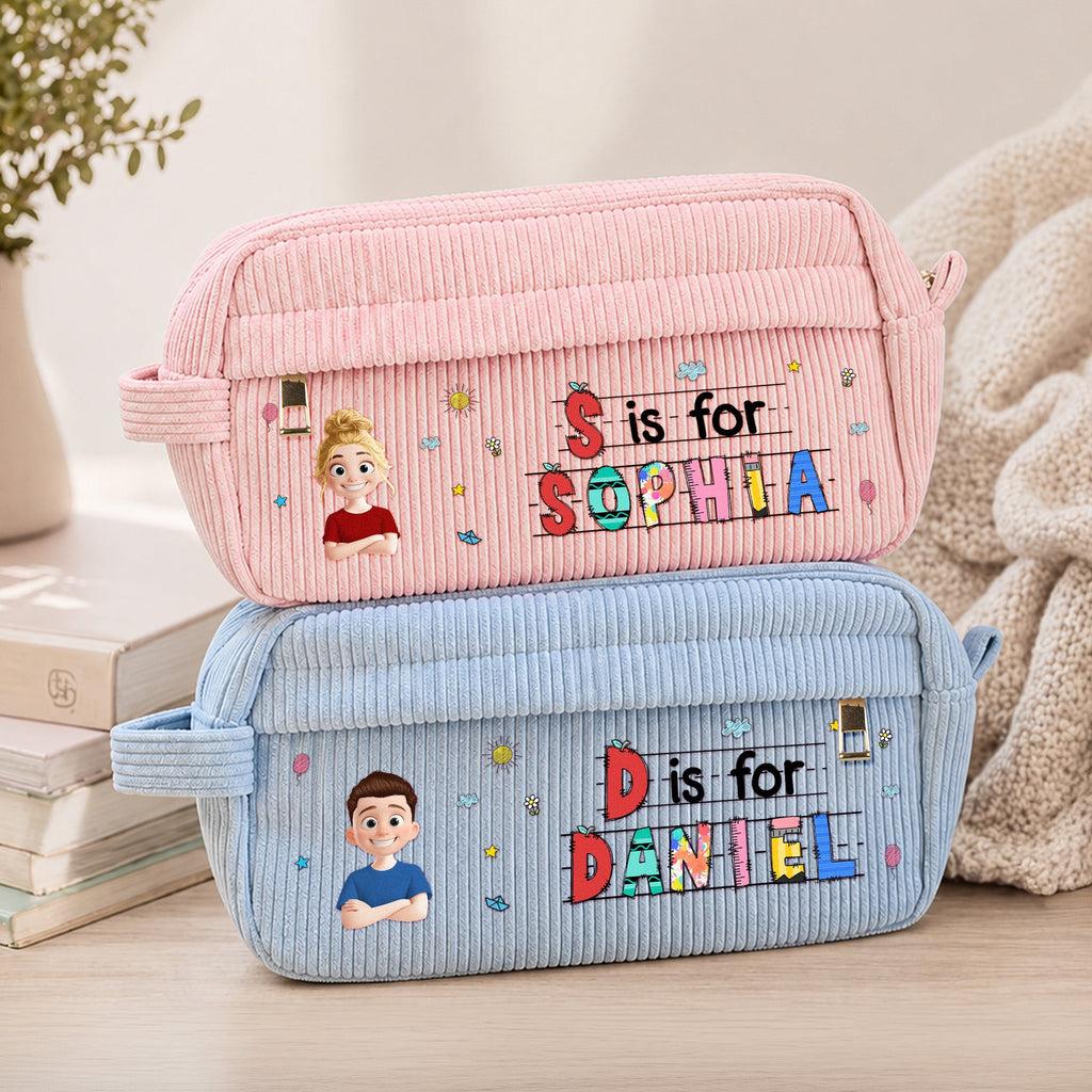 Custom Kids Name Back To School - Personalized Pencil Case