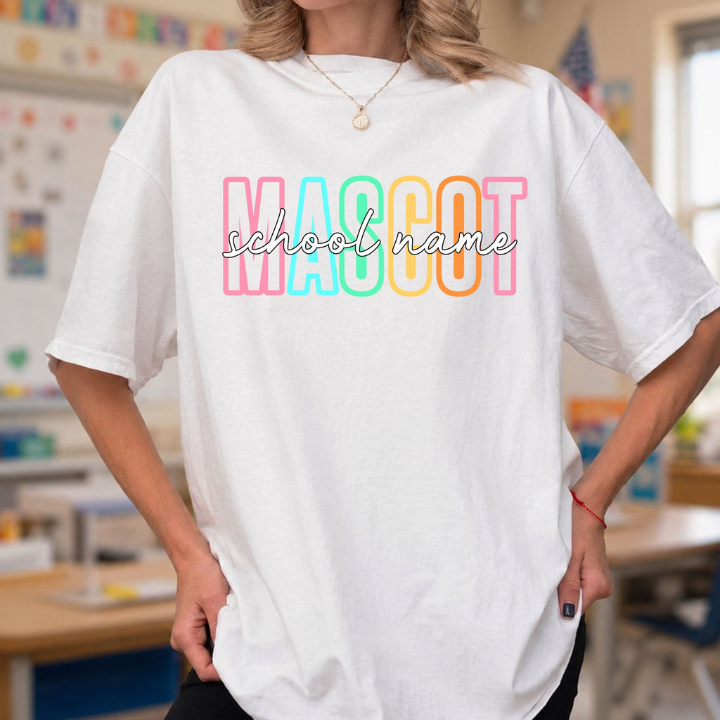 Custom Mascot School Name - Personalized Shirt