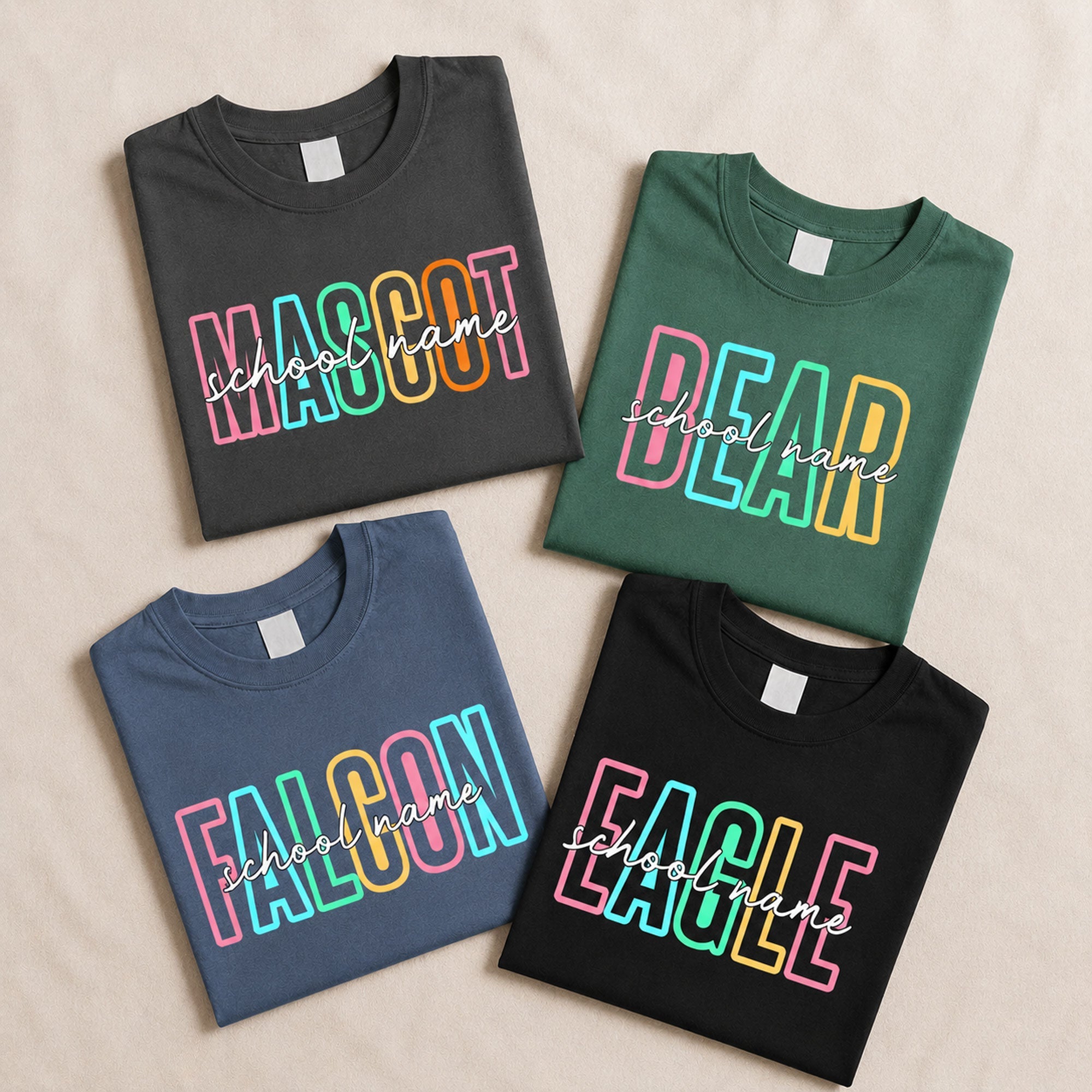 Custom Mascot School Name - Personalized Shirt