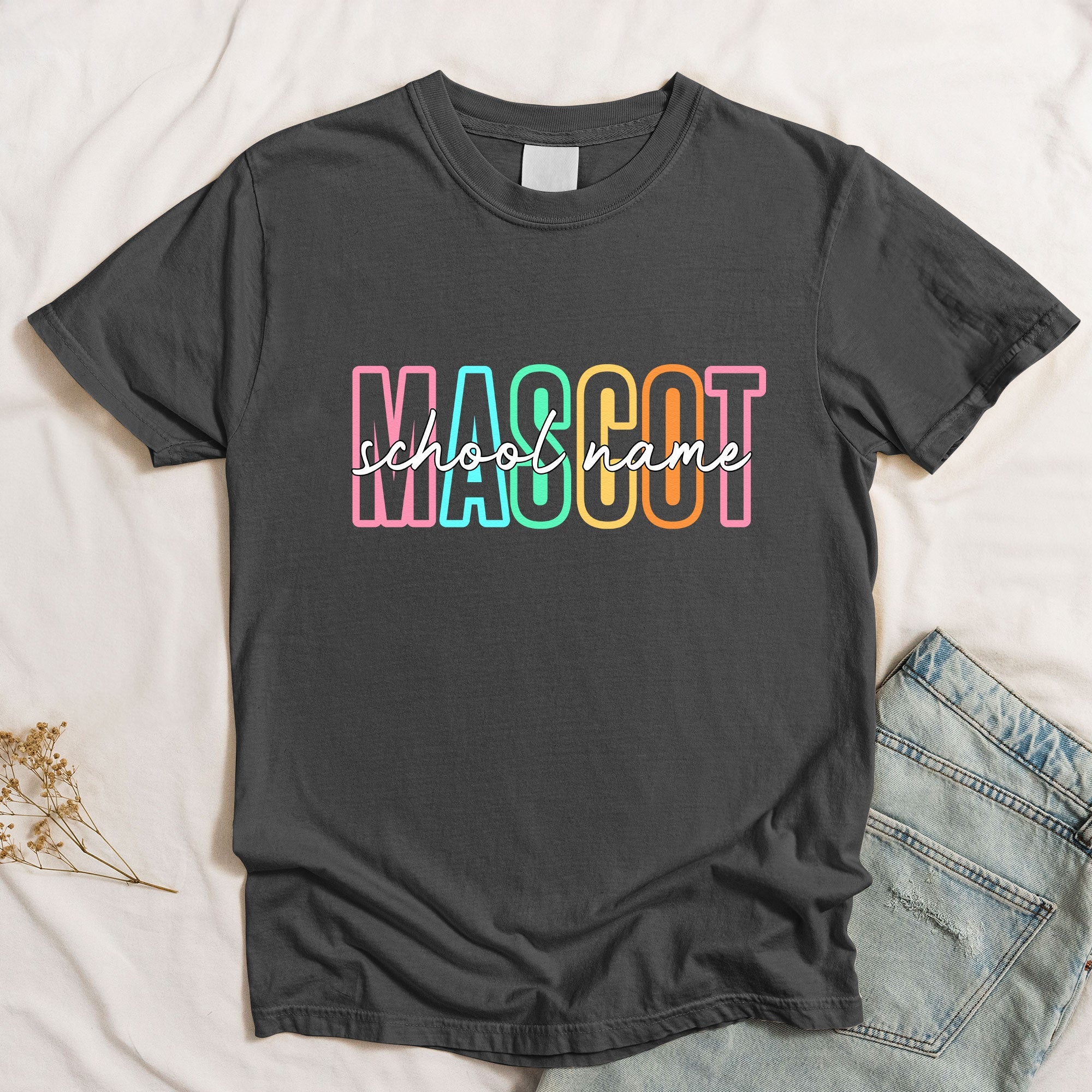Custom Mascot School Name - Personalized Shirt