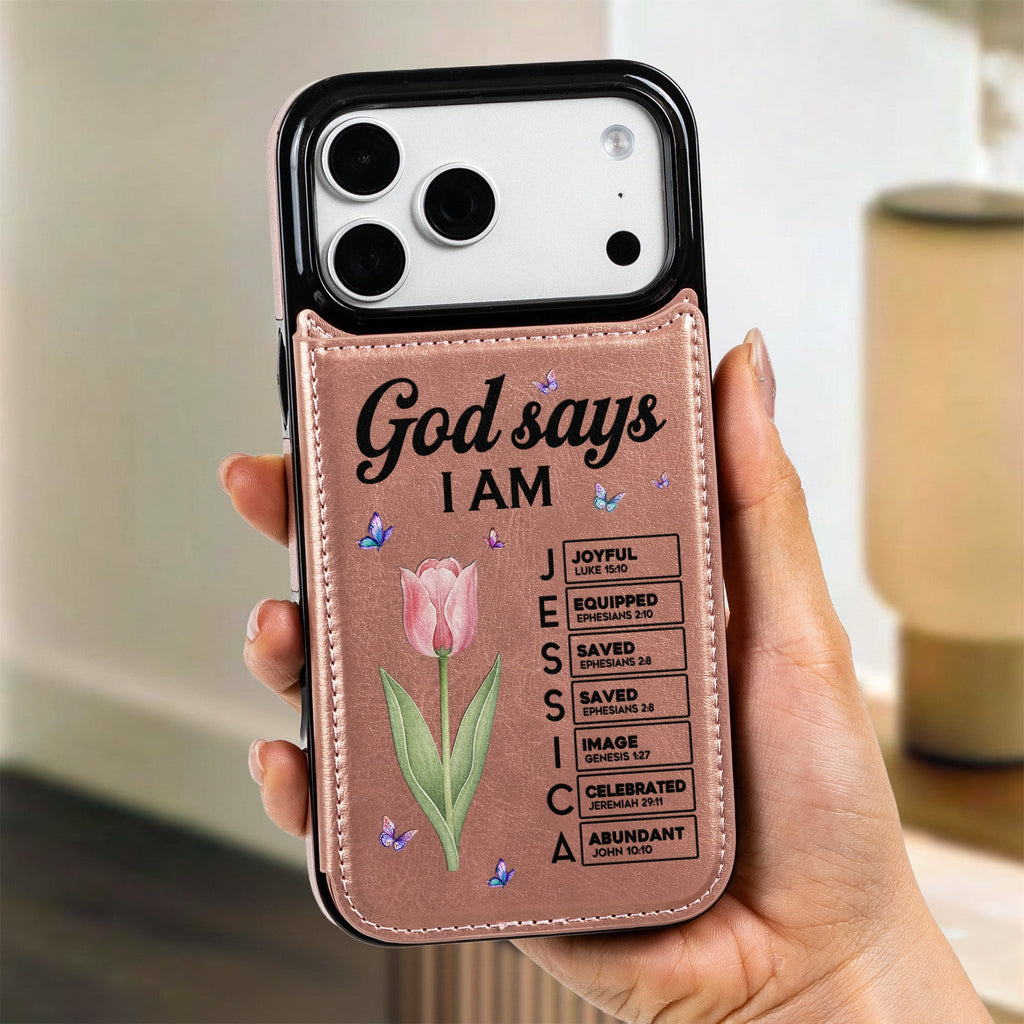 Custom Name & Birth Flower Bible Verses New Version - Personalized Phone Case