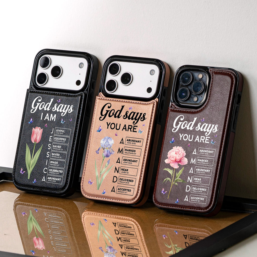 Custom Name & Birth Flower Bible Verses New Version - Personalized Phone Case