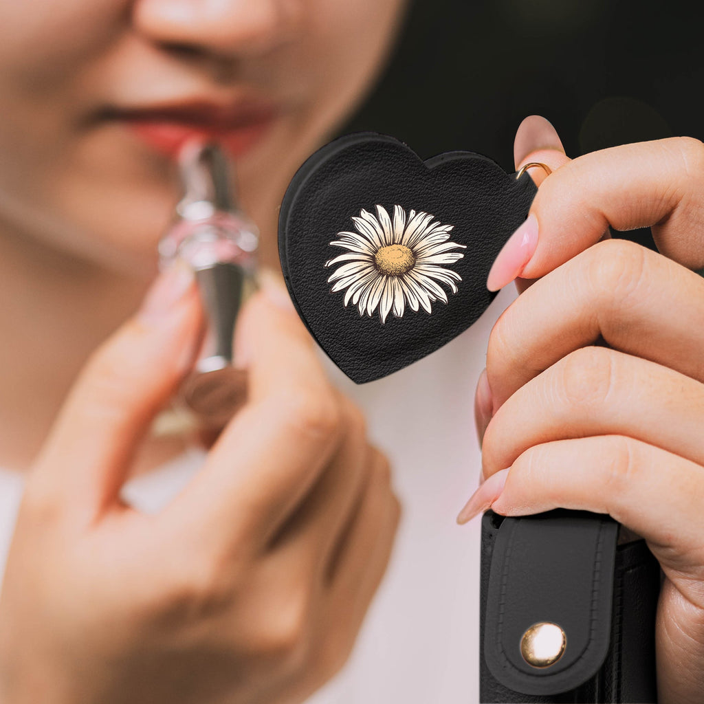 Custom Name & Birth Flower Ver 2 Wedding Gifts For Bridesmaid Lipstick Case With Mirror - Personalized Keychain