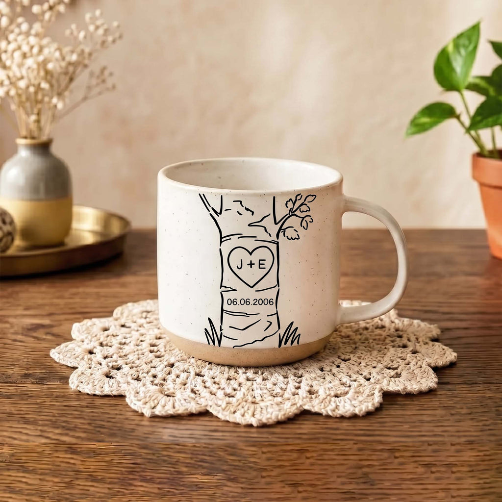 Custom Name & Date Anniversary Gifts For Couple New Version - Personalized Mug
