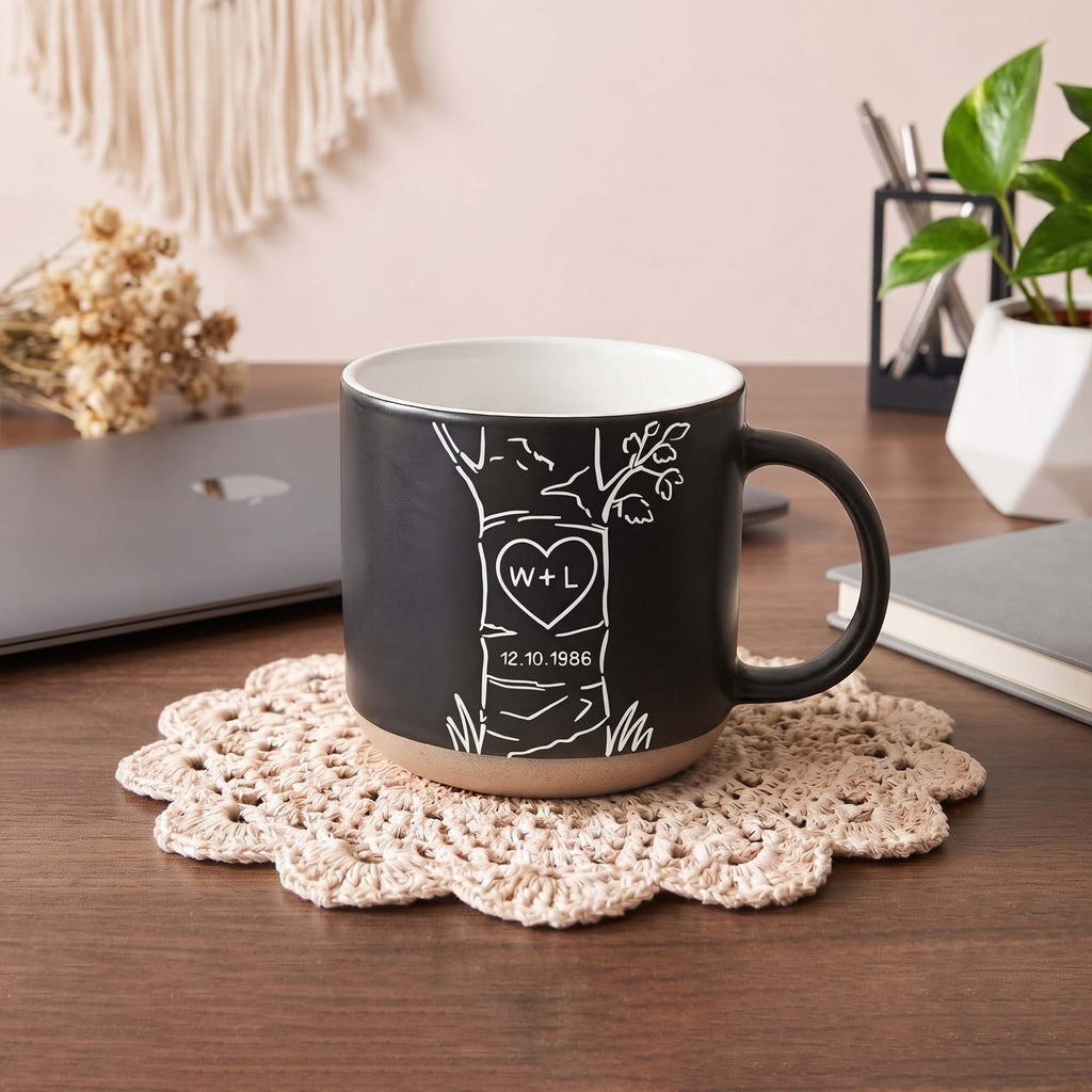 Custom Name & Date Anniversary Gifts For Couple New Version - Personalized Mug