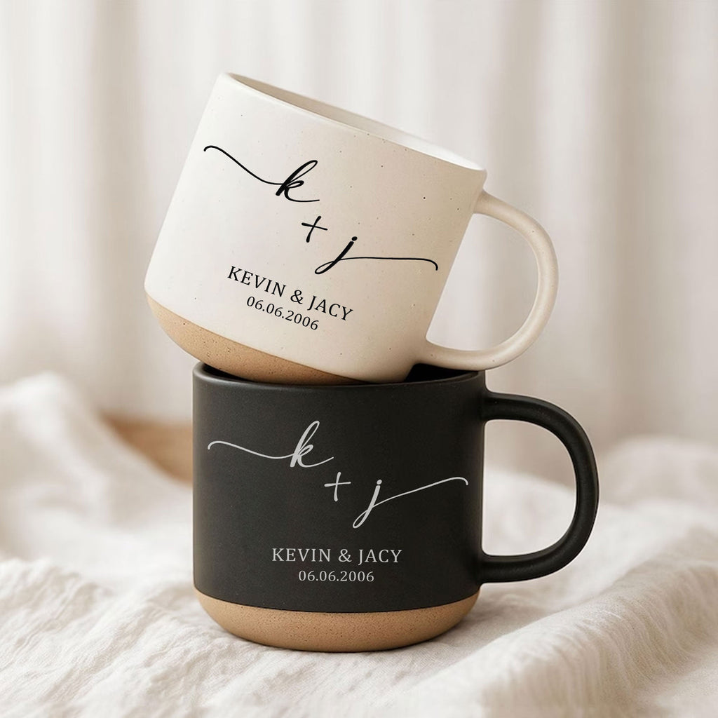 Custom Name & Date Anniversary Gifts For Her, Him - Personalized Mug