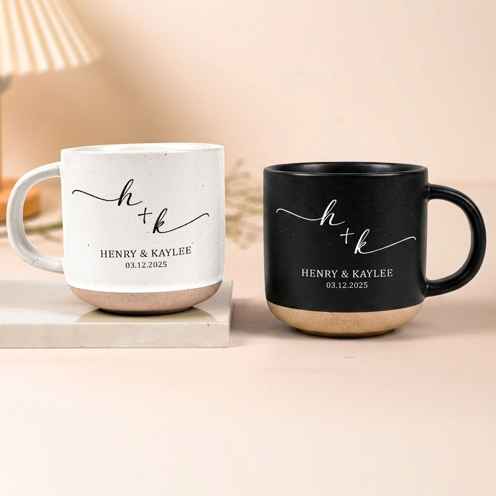 Custom Name & Date Anniversary Gifts For Her, Him - Personalized Mug