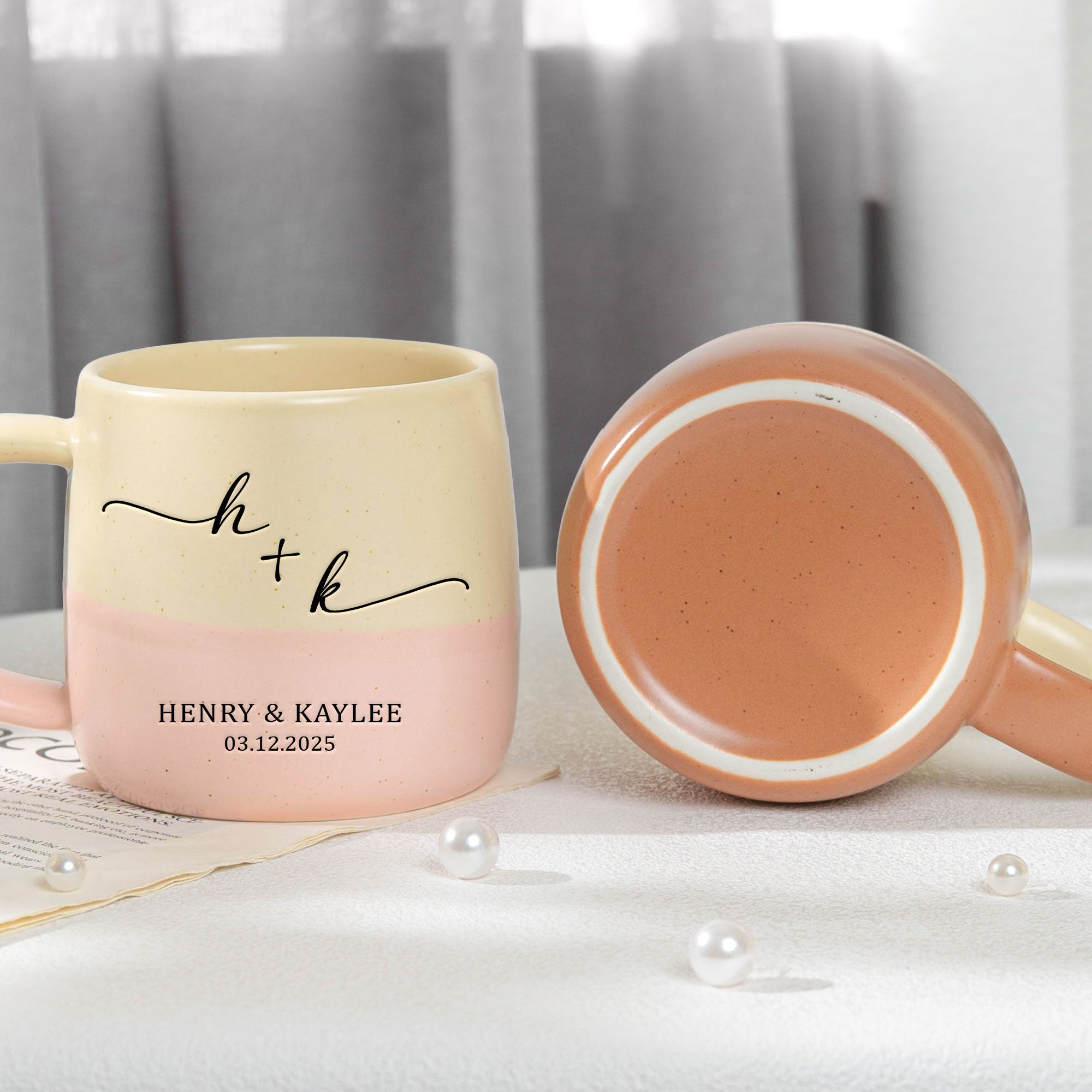 Custom Name & Date New Version Anniversary Gifts For Her, Him - Personalized Mug