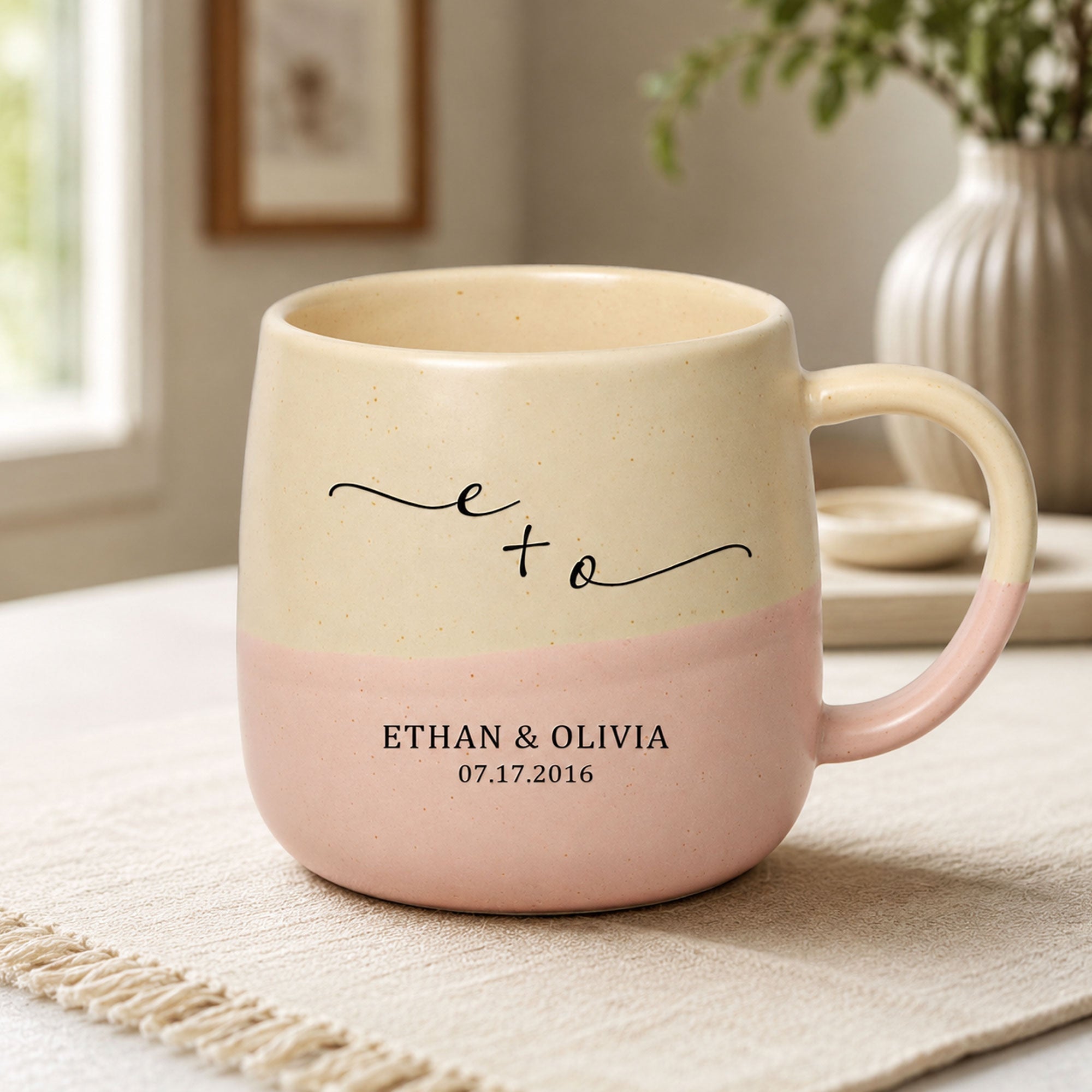 Custom Name & Date New Version Anniversary Gifts For Her, Him - Personalized Mug