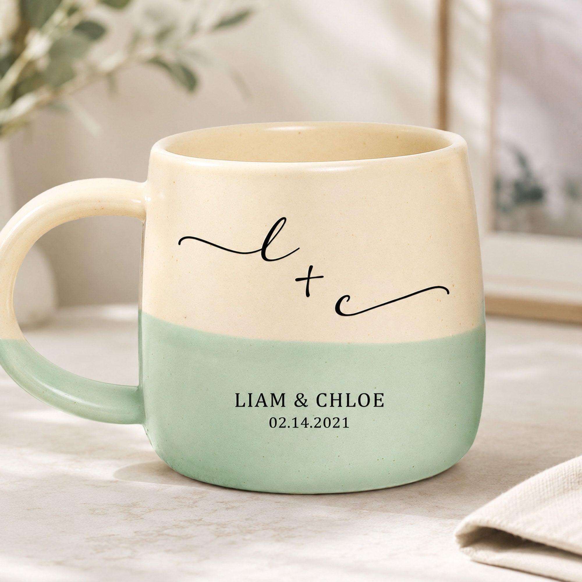 Custom Name & Date New Version Anniversary Gifts For Her, Him - Personalized Mug