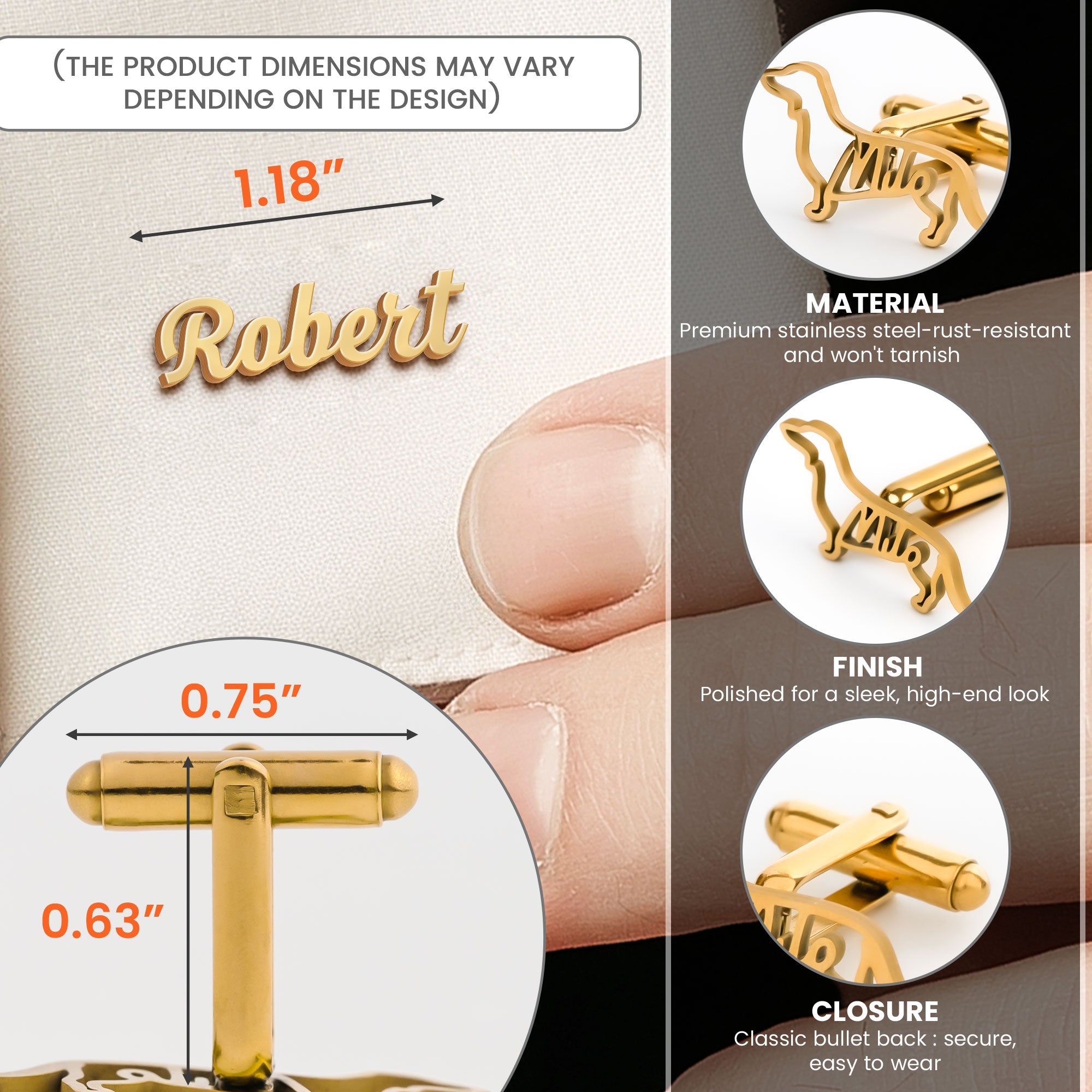 Custom Name Gifts For Men Wedding Gifts For Groomsman, Groom - Custom Cufflinks