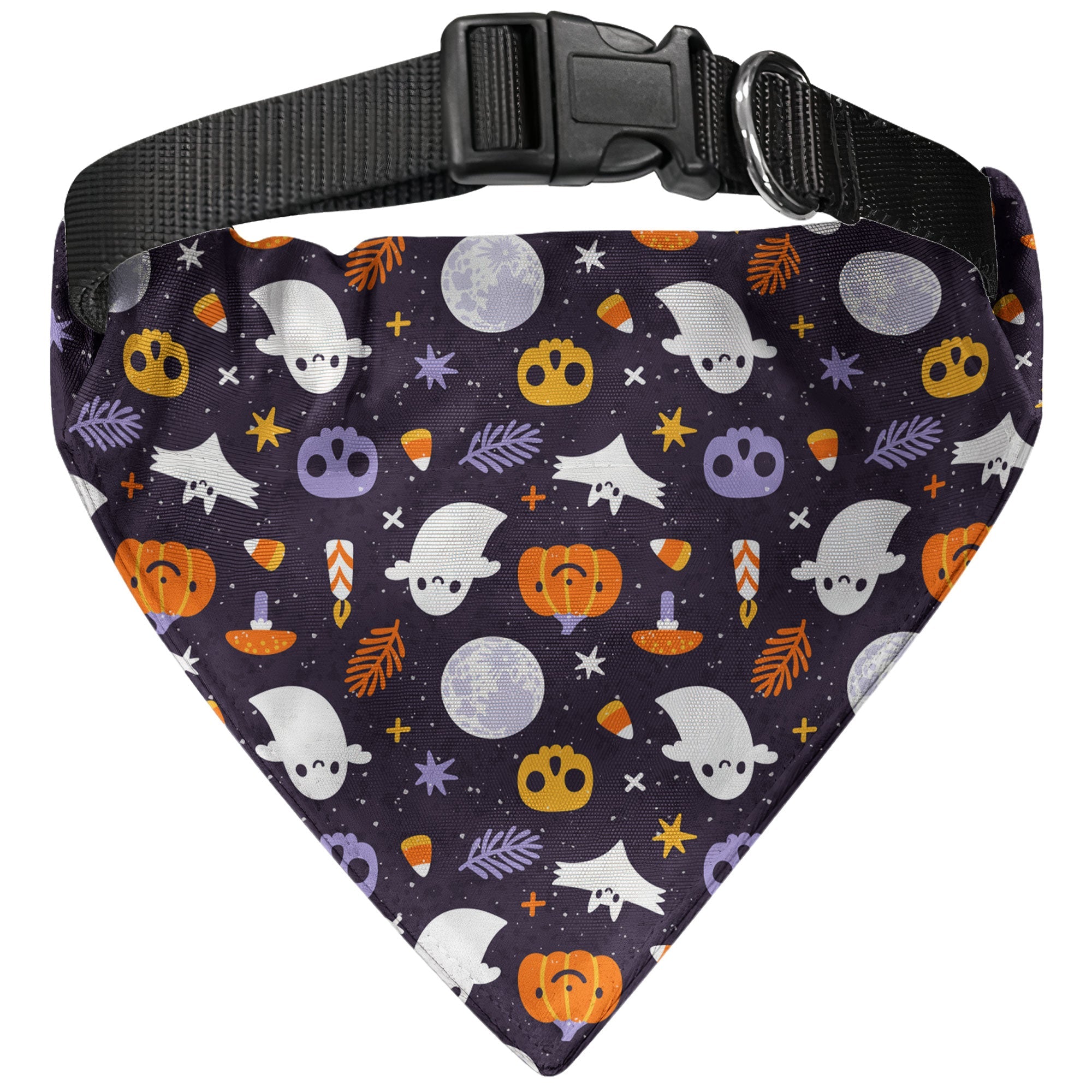 Custom Name Halloween Costume For Pets - Personalized Bandana Collar