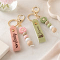 Custom Name Keychain Memorial Gifts Loss Of Pet Gifts - Personalized Beaded Keychain