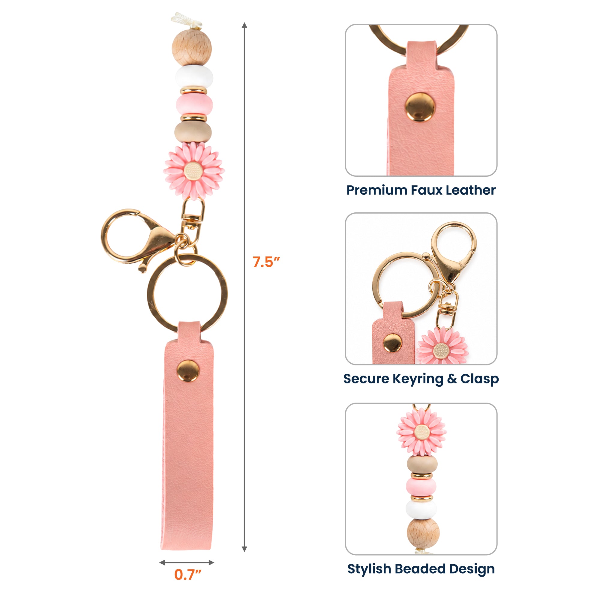 Custom Name Keychain Memorial Gifts Loss Of Pet Gifts - Personalized Beaded Keychain