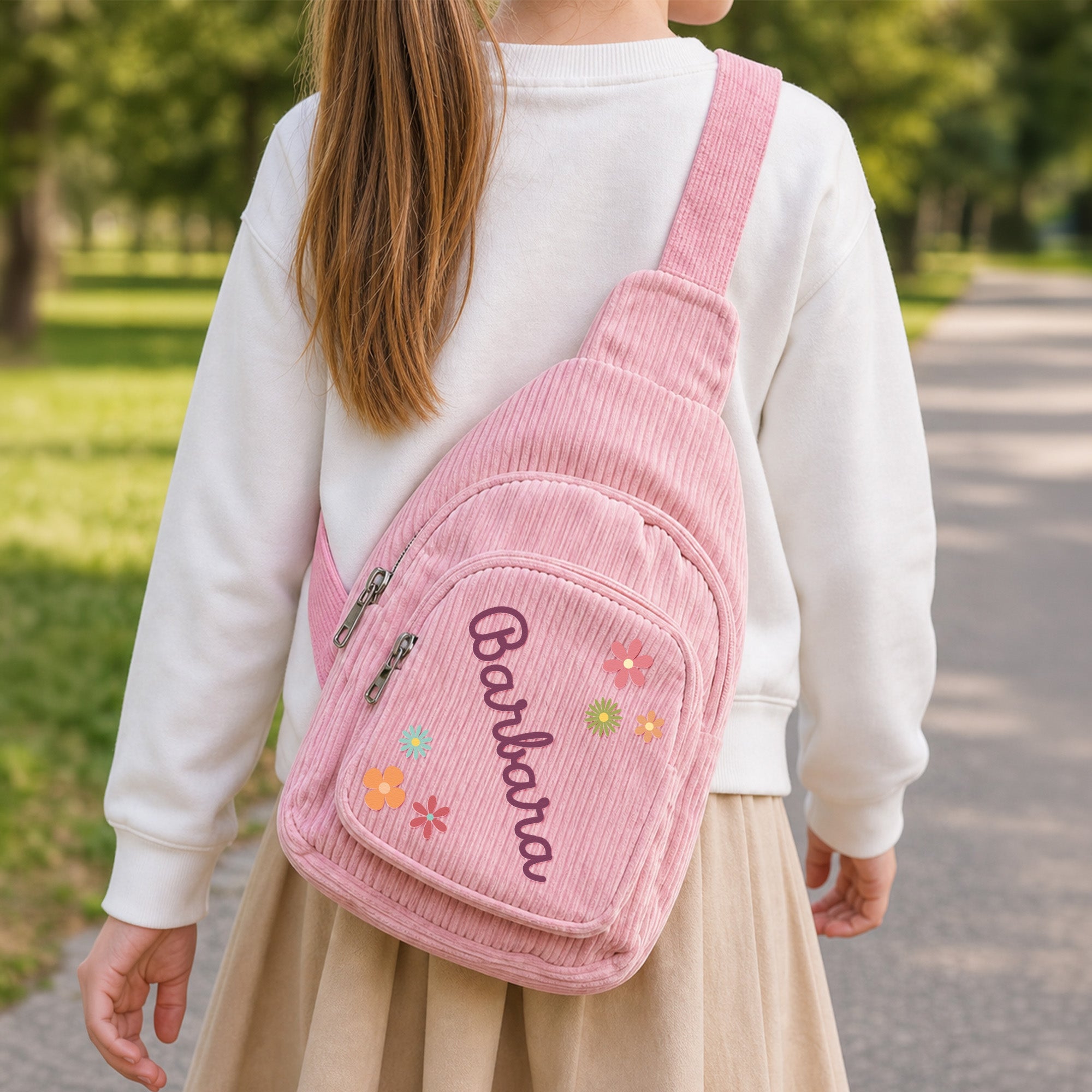 Custom Name, Monograme For Kids, Outdoor Bag - Personalized Sling Bag