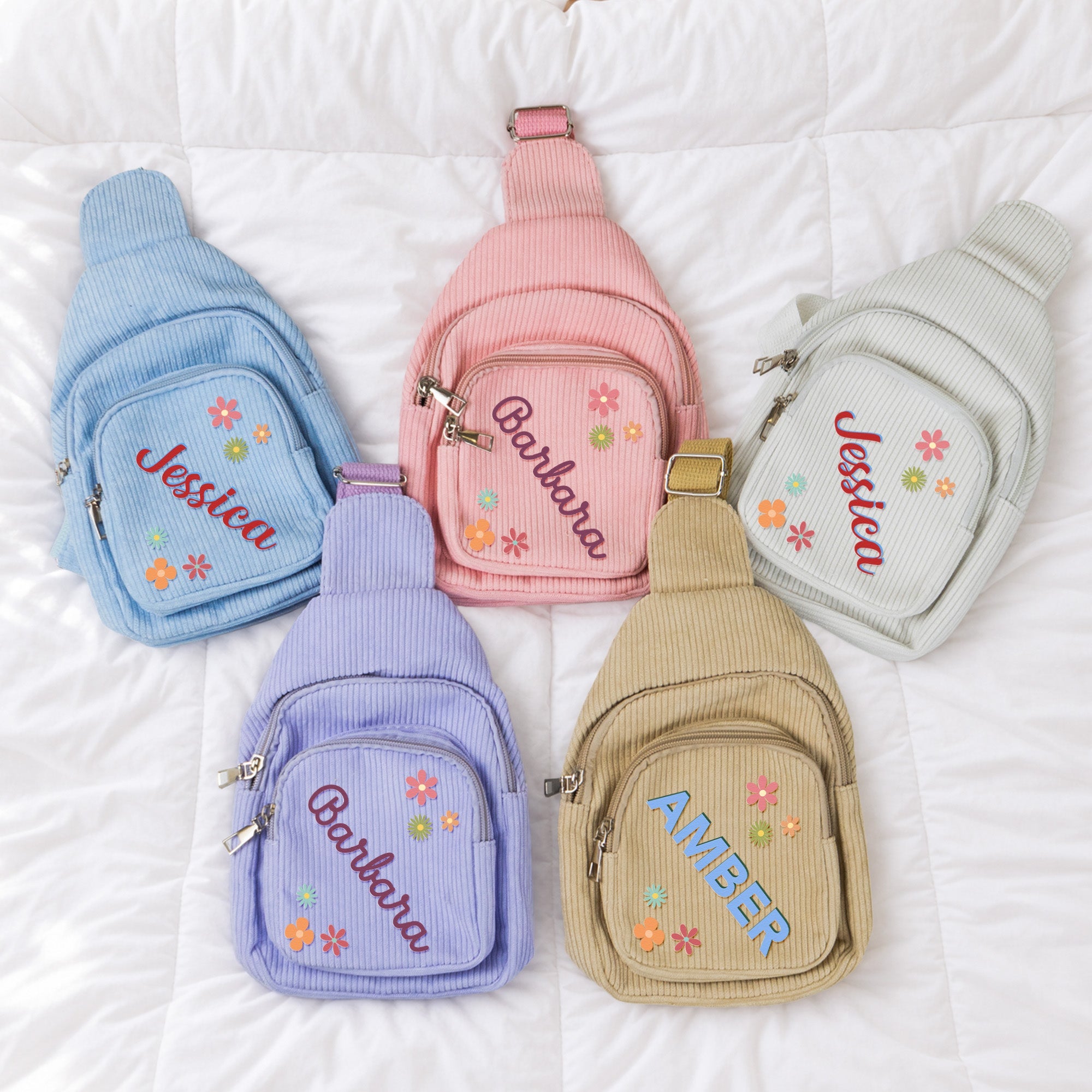 Custom Name, Monograme For Kids, Outdoor Bag - Personalized Sling Bag