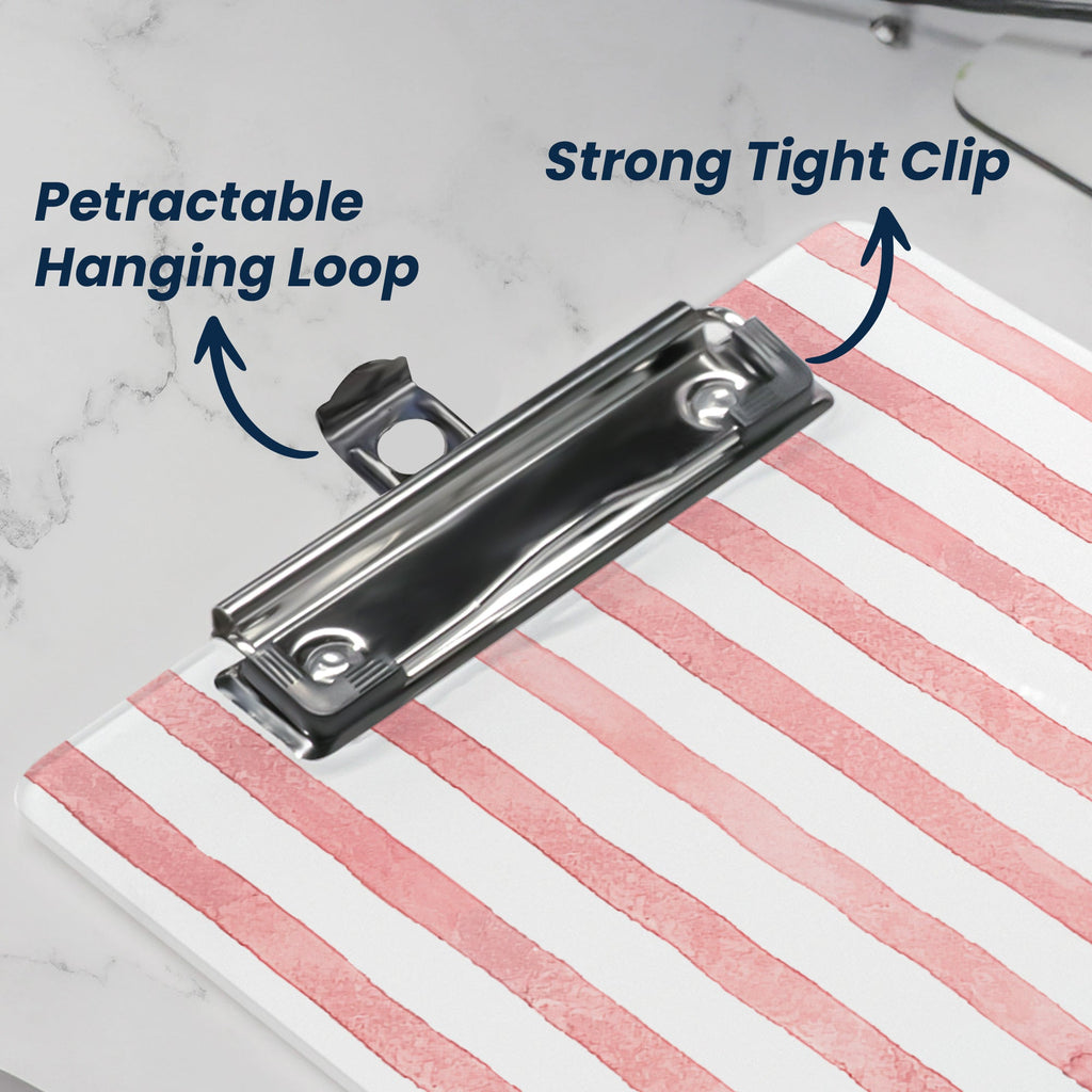 Custom Name Striped Pattern Colorful Back To School Gifts For Teacher - Personalized Clipboard