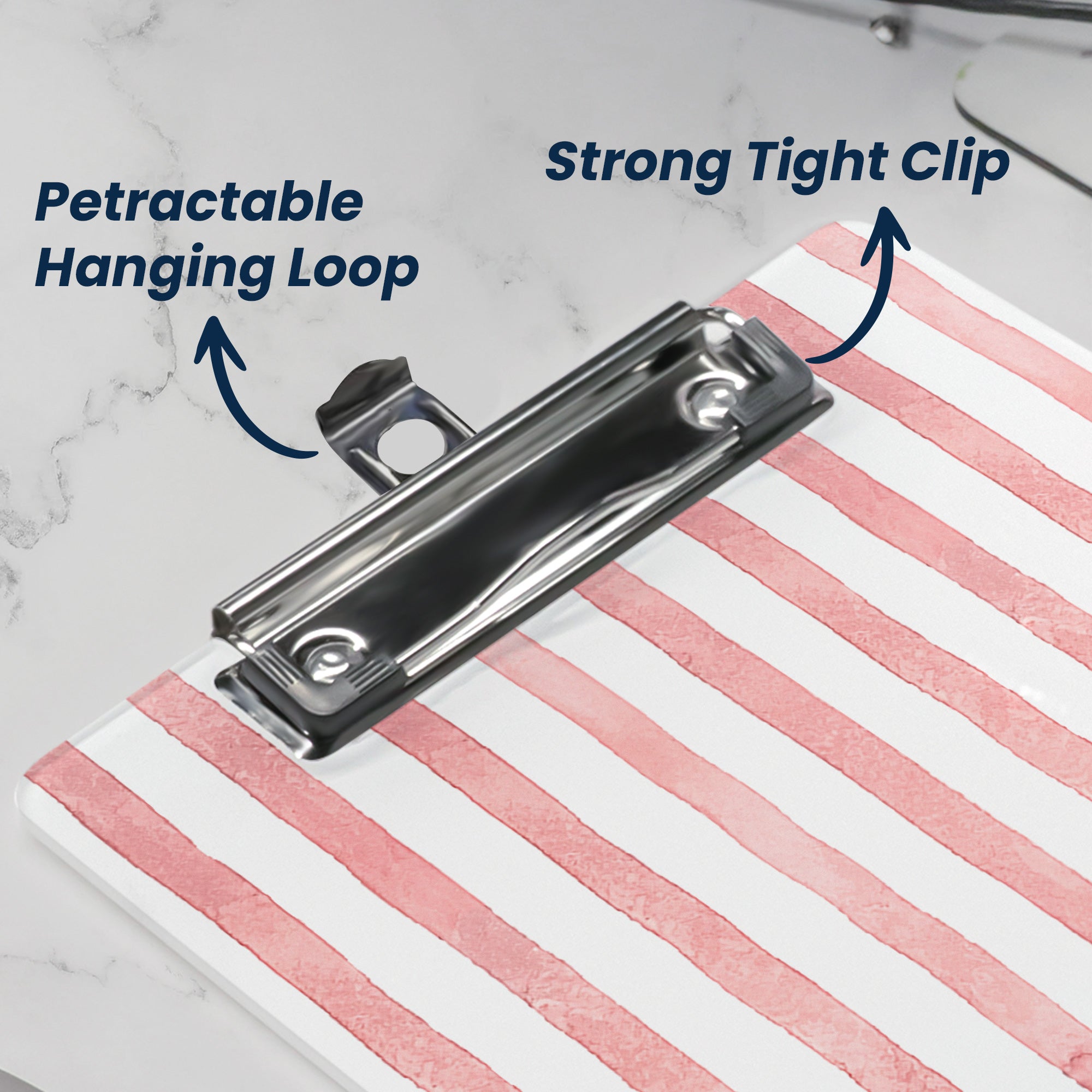 Custom Name Striped Pattern Colorful Back To School Gifts For Teacher - Personalized Clipboard