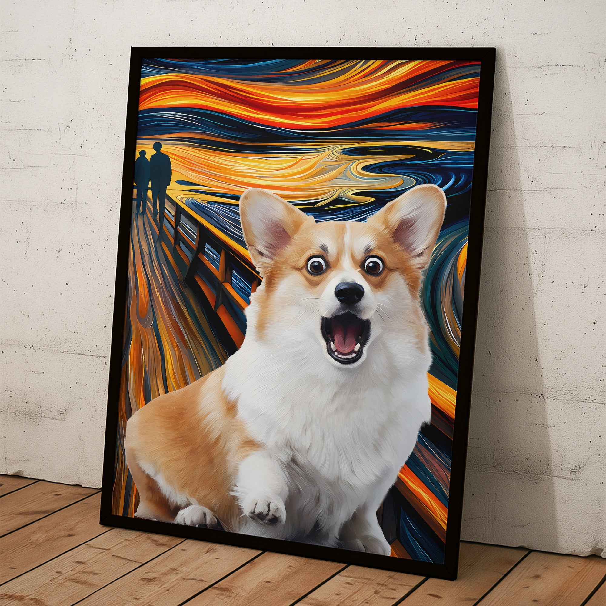 Custom Pet, Family, Friend Photo Funny Scream Halloween Art - Personalized Poster