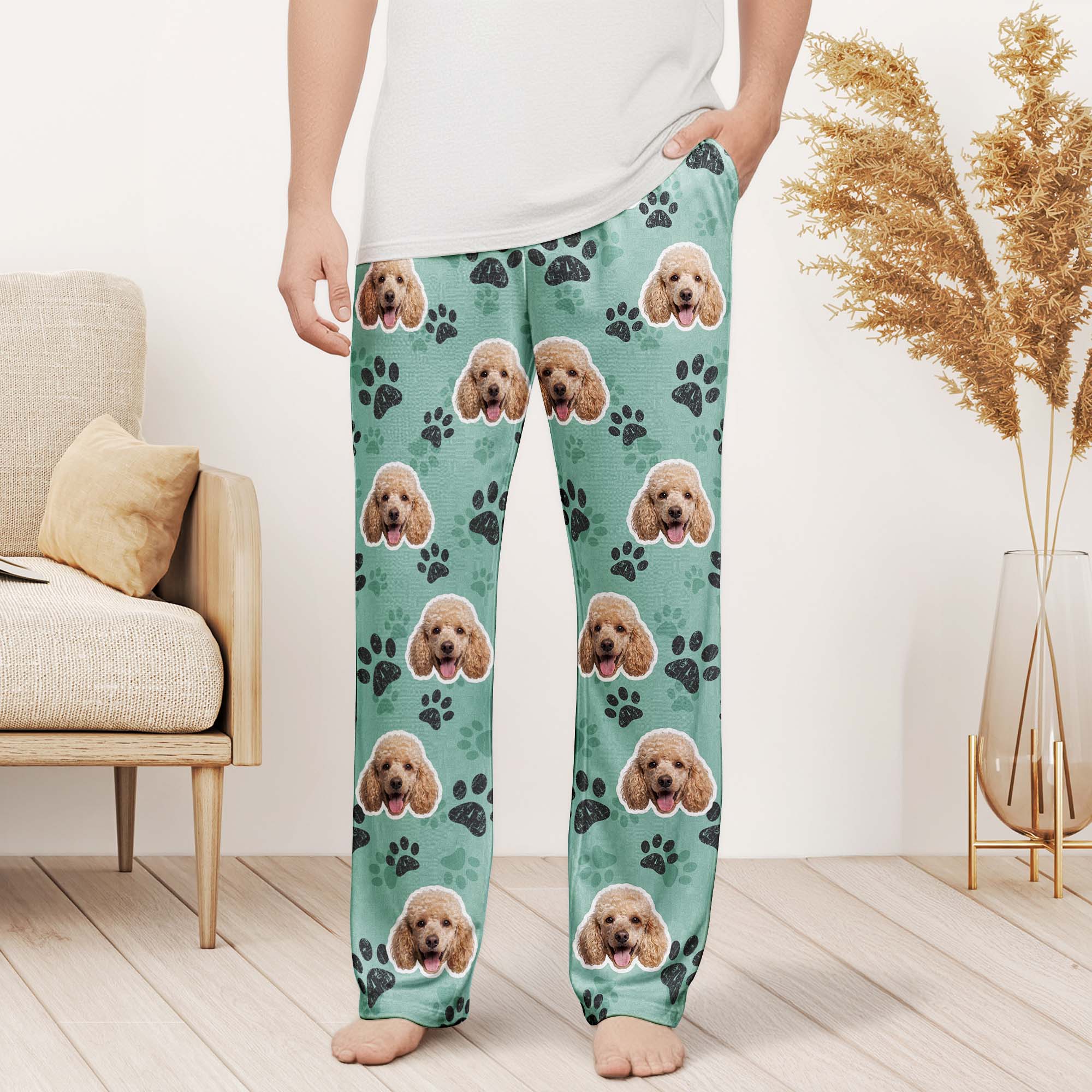 Custom Pet Funny Face Gifts For Dog Lovers, Cat Lovers - Personalized Lounge Pants