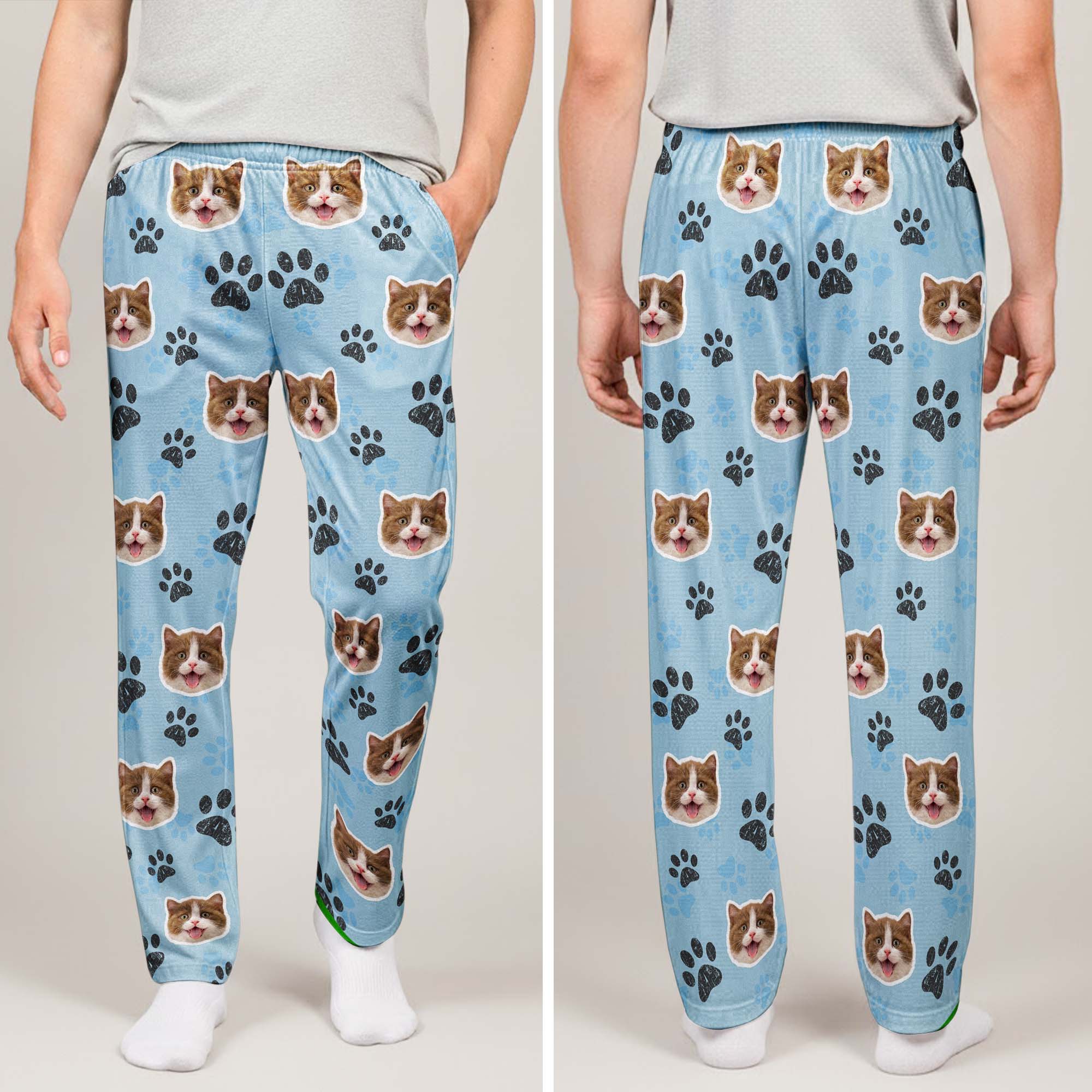 Custom Pet Funny Face Gifts For Dog Lovers, Cat Lovers - Personalized Lounge Pants