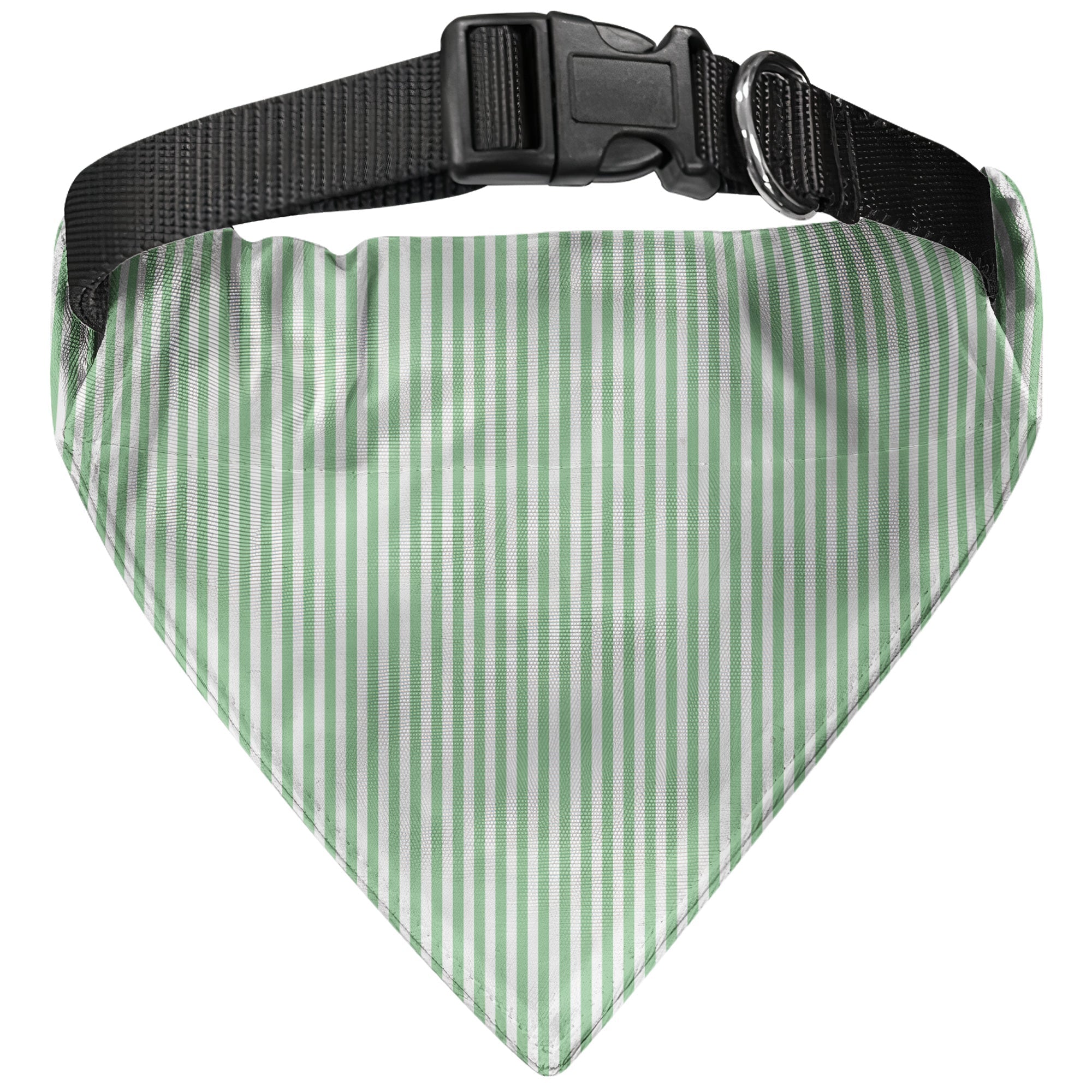 Custom Pet Name Stripped Pattern Colorful - Personalized Bandana Collar